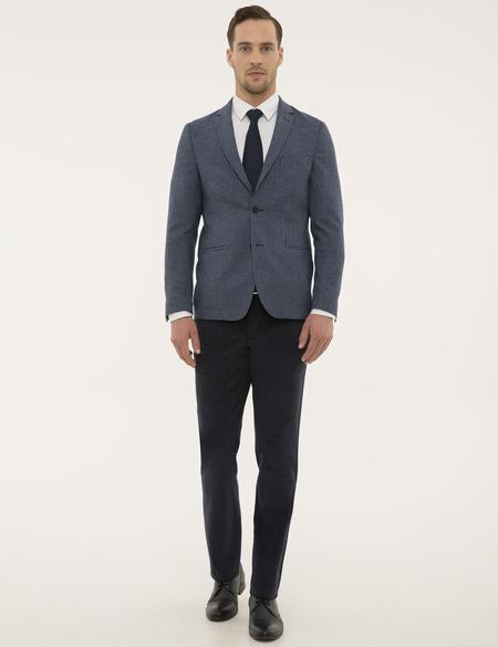 Lacivert Ekstra Slim Fit Ceket - 50197678008