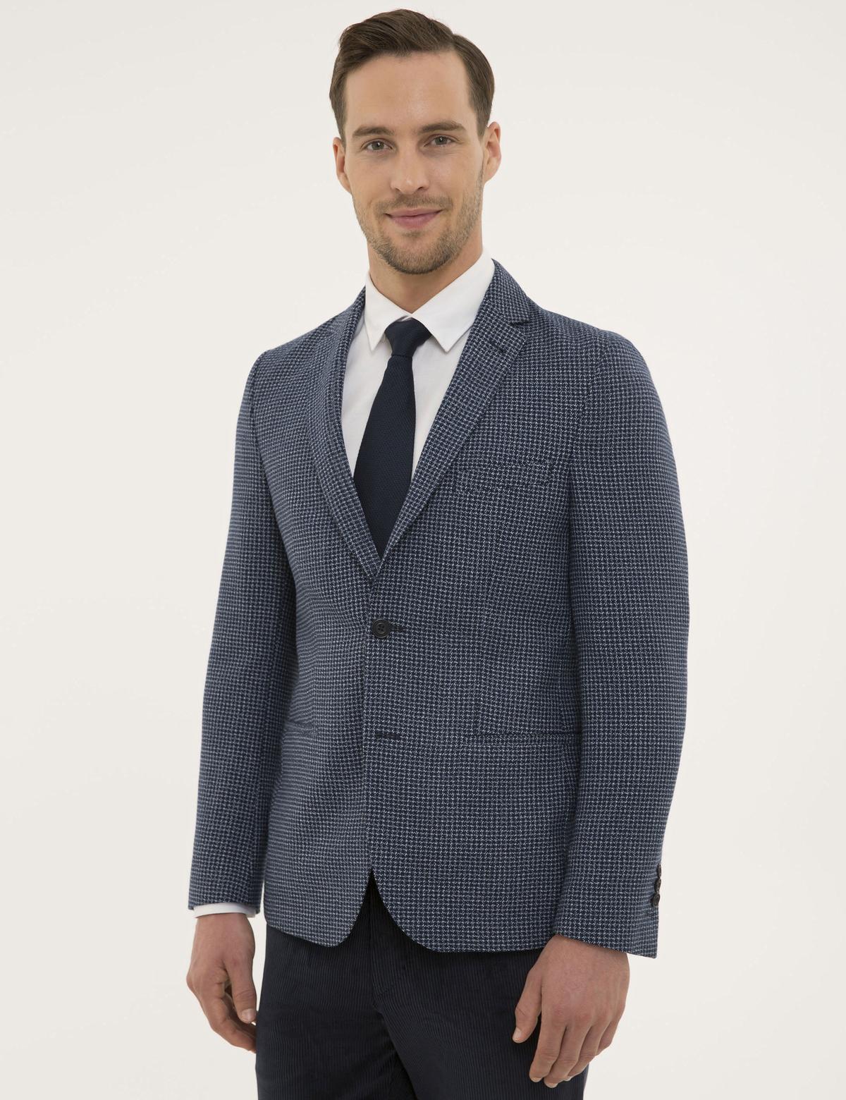 Lacivert Ekstra Slim Fit Ceket - 50197678008