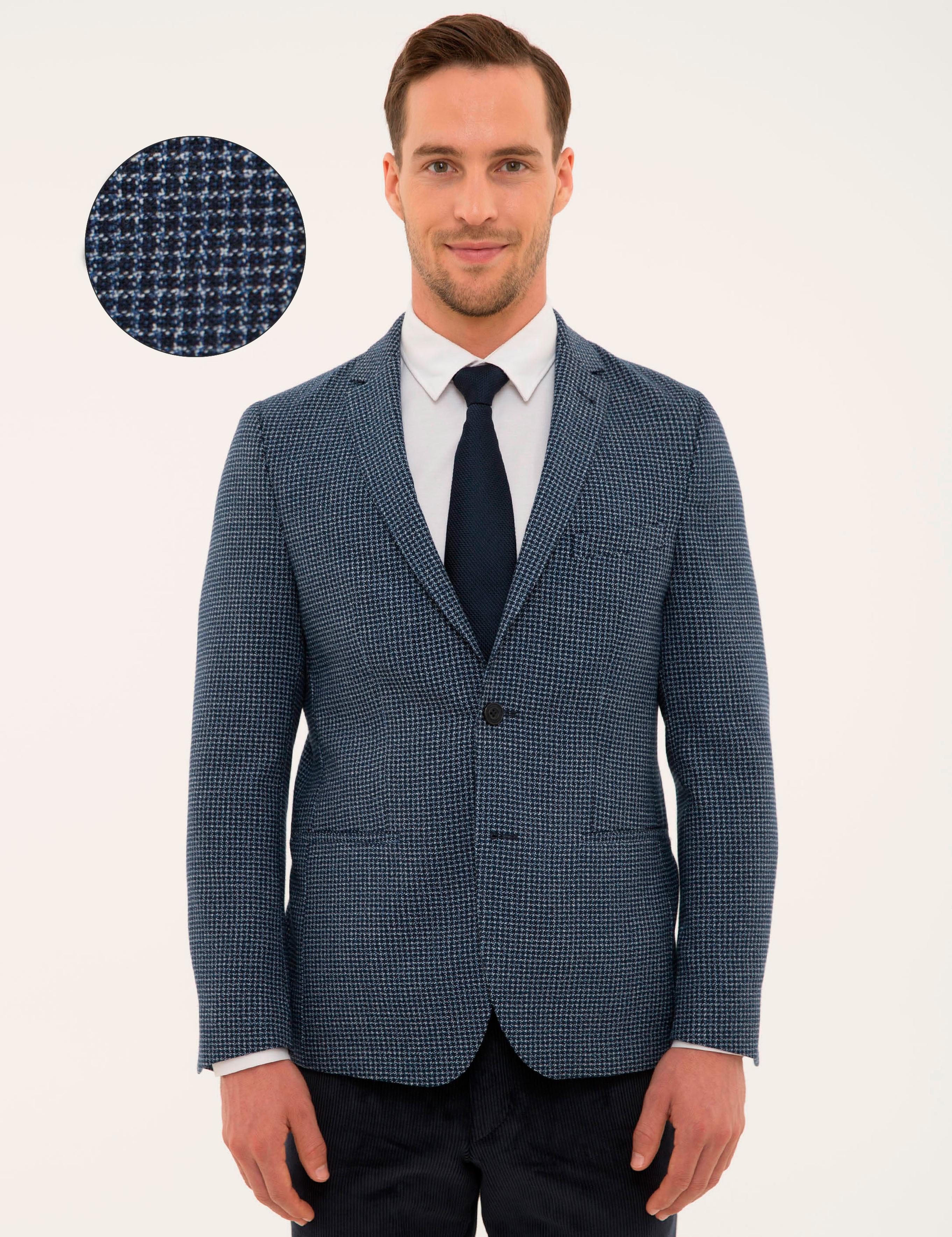 Lacivert Ekstra Slim Fit Ceket