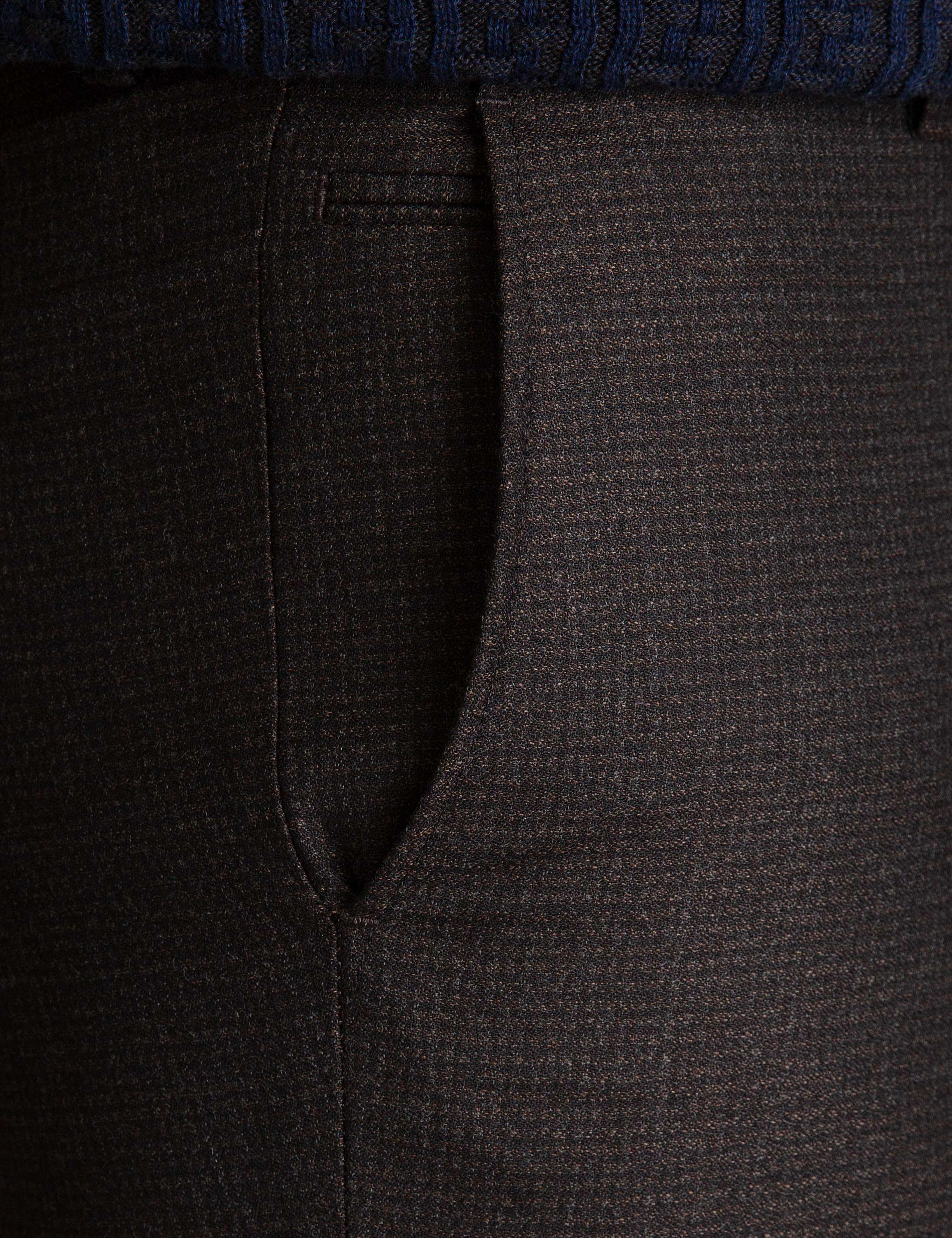 Kahverengi Slim Fit Pantolon - Image 5