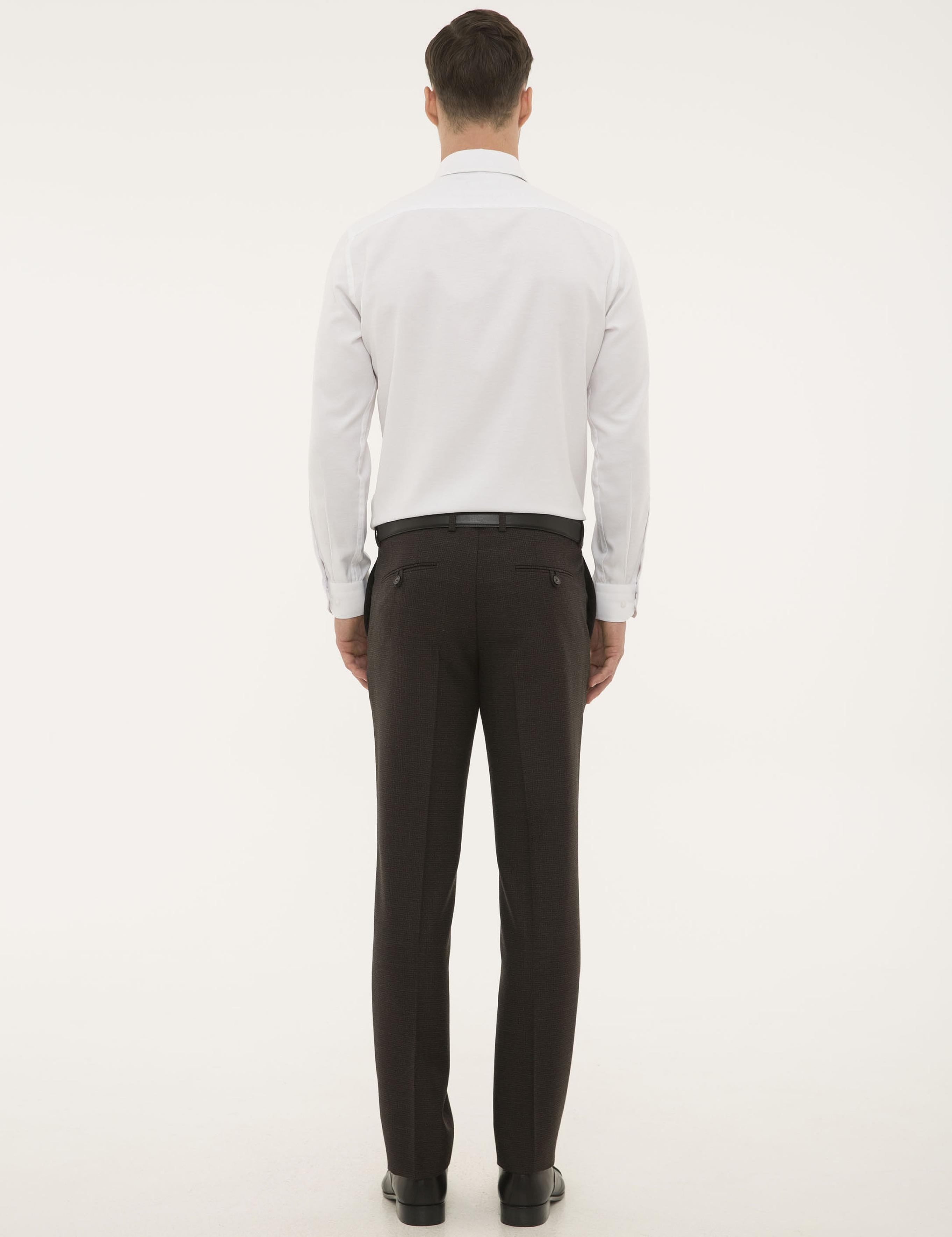 Kahverengi Slim Fit Pantolon