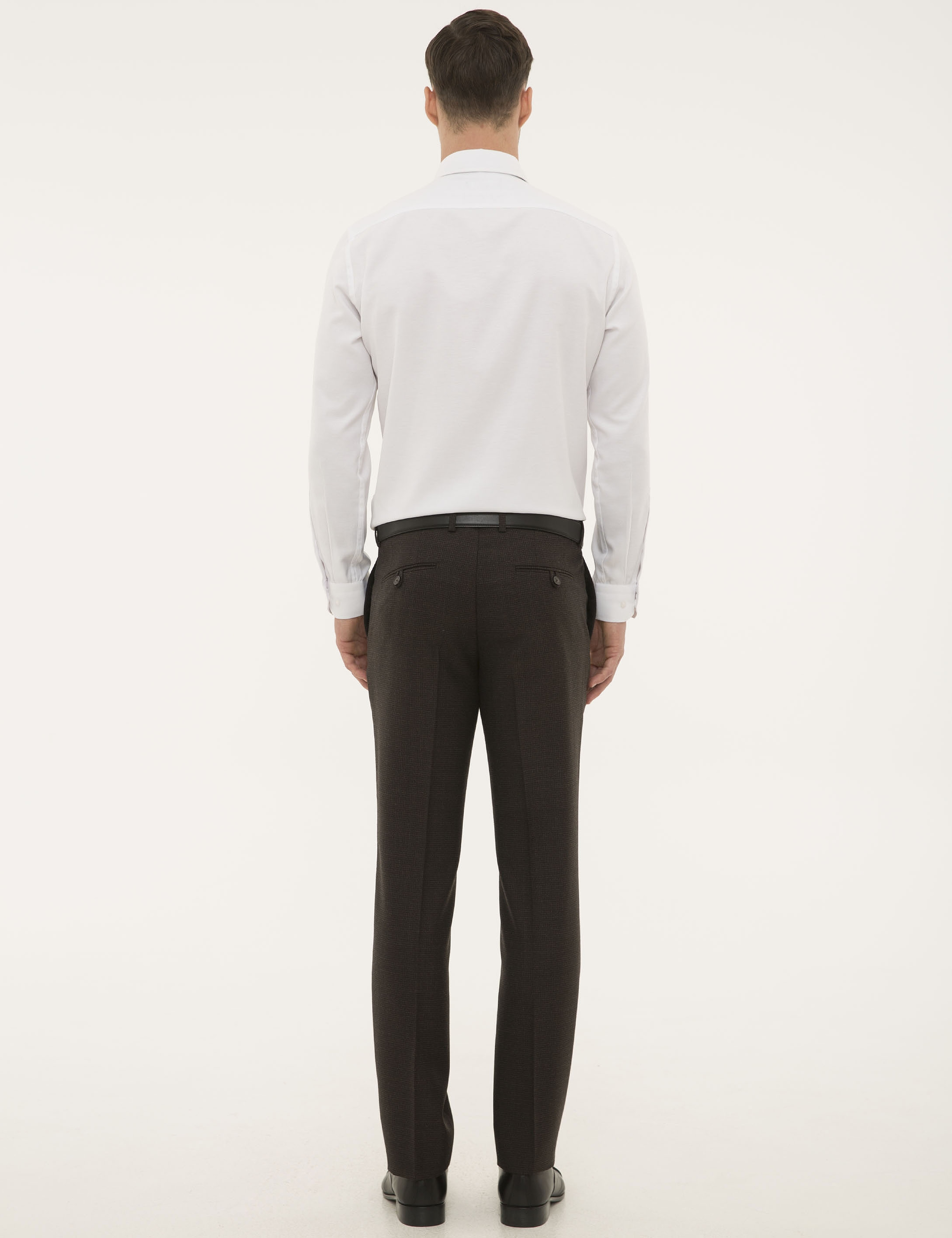 Kahverengi Slim Fit Pantolon - Image 3