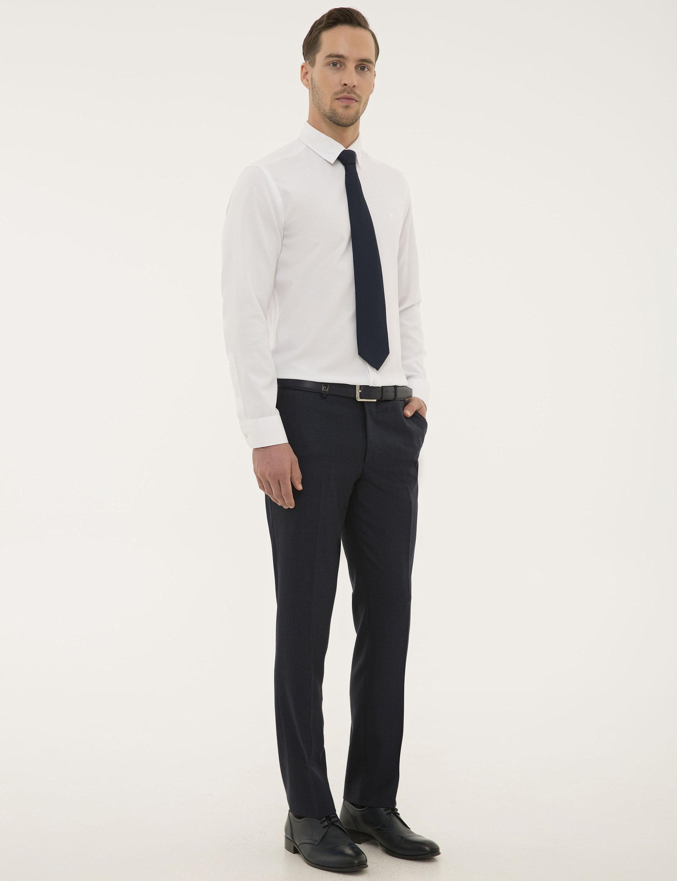 Lacivert Slim Fit Kumaş Pantolon