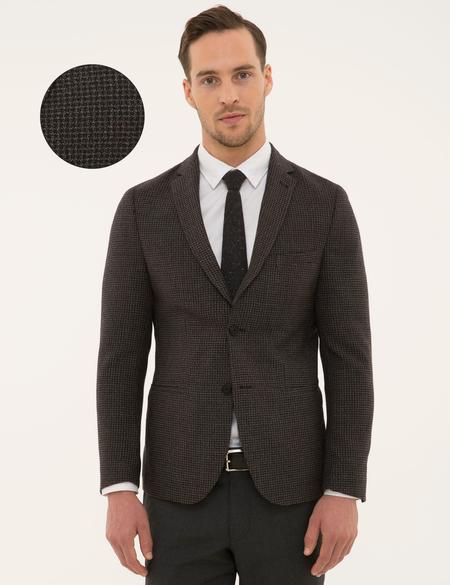 Bordo Ekstra Slim Fit Ceket - 50197678077