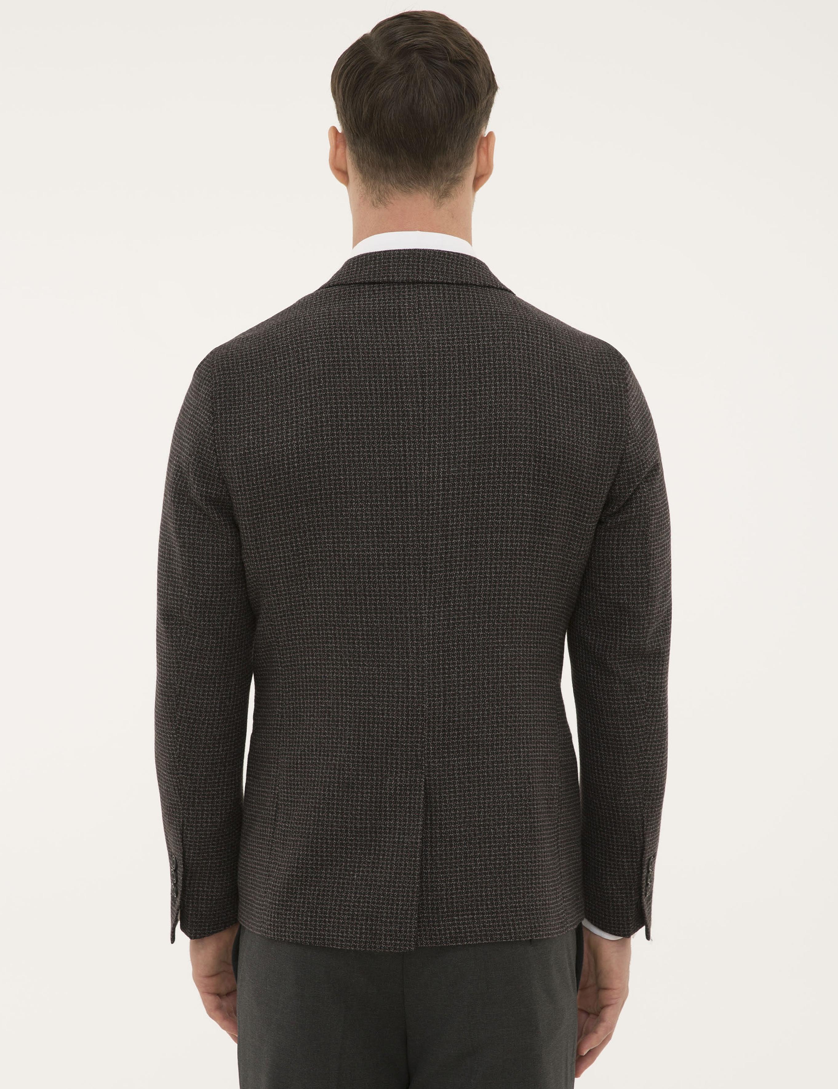 Bordo Ekstra Slim Fit Ceket