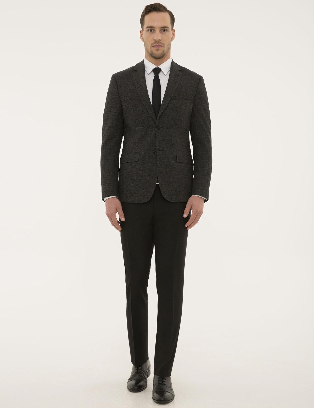 Füme Slim Fit Ceket - 50203033008