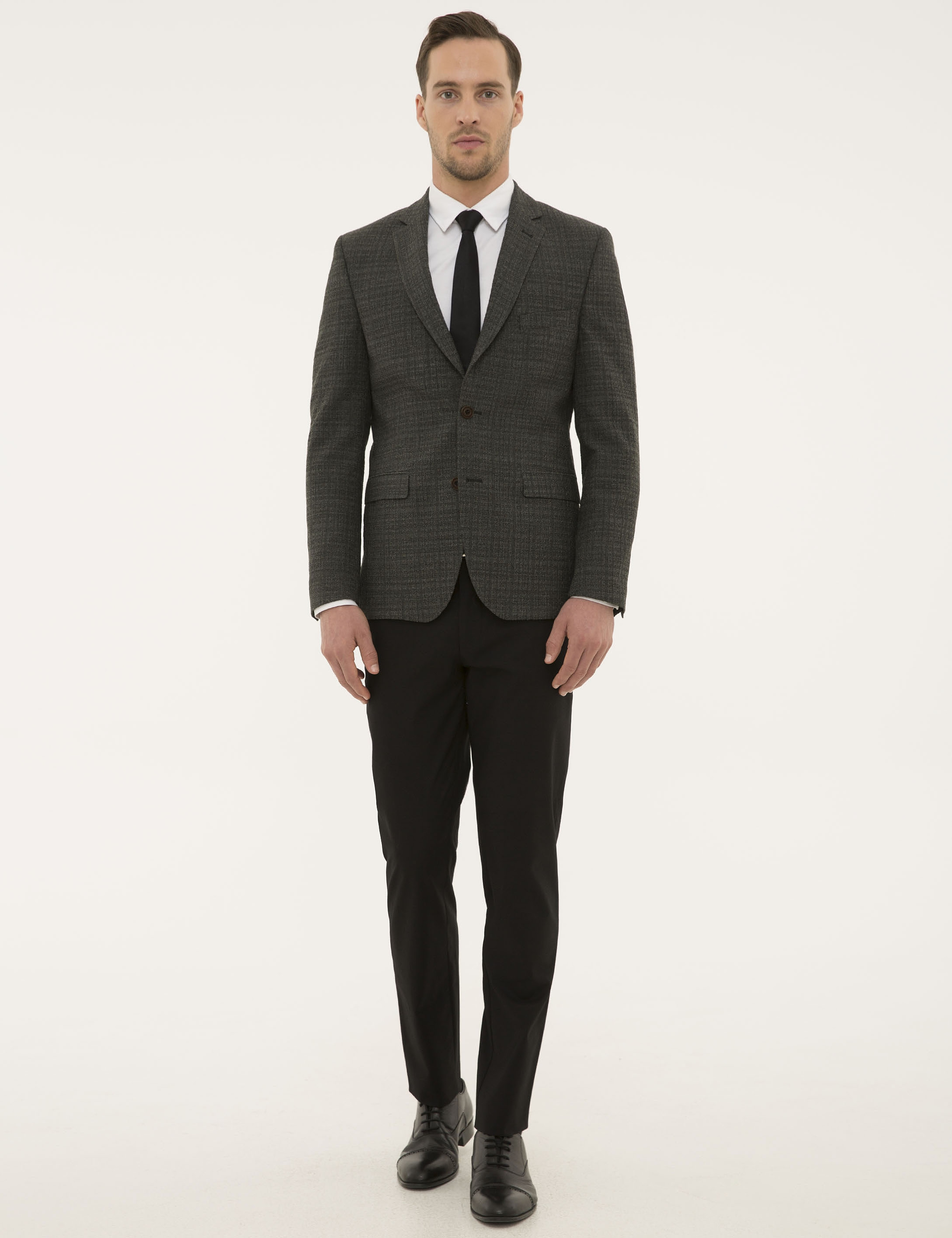 Yeşil Slim Fit Ceket - Image 5