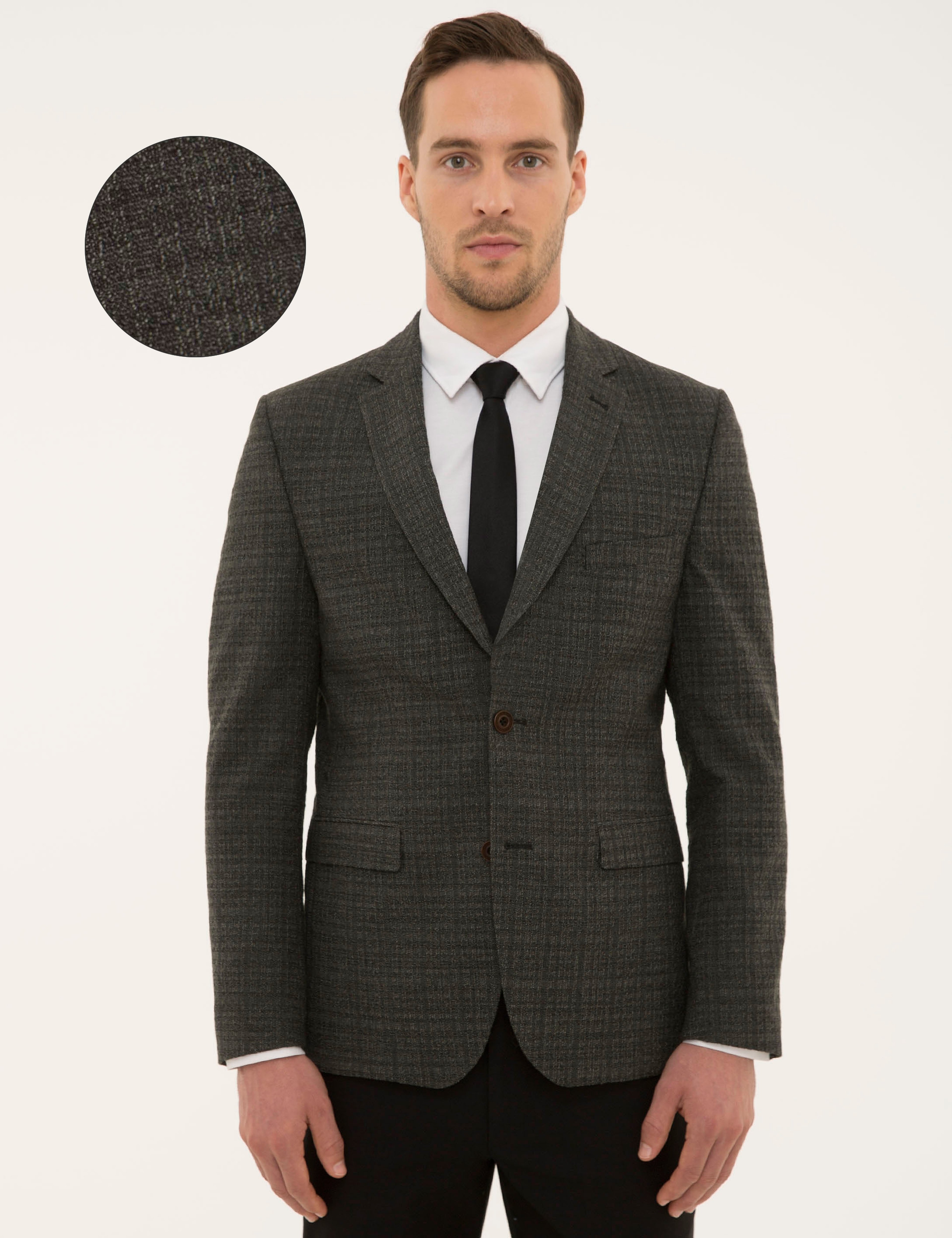 Yeşil Slim Fit Ceket - Image 1