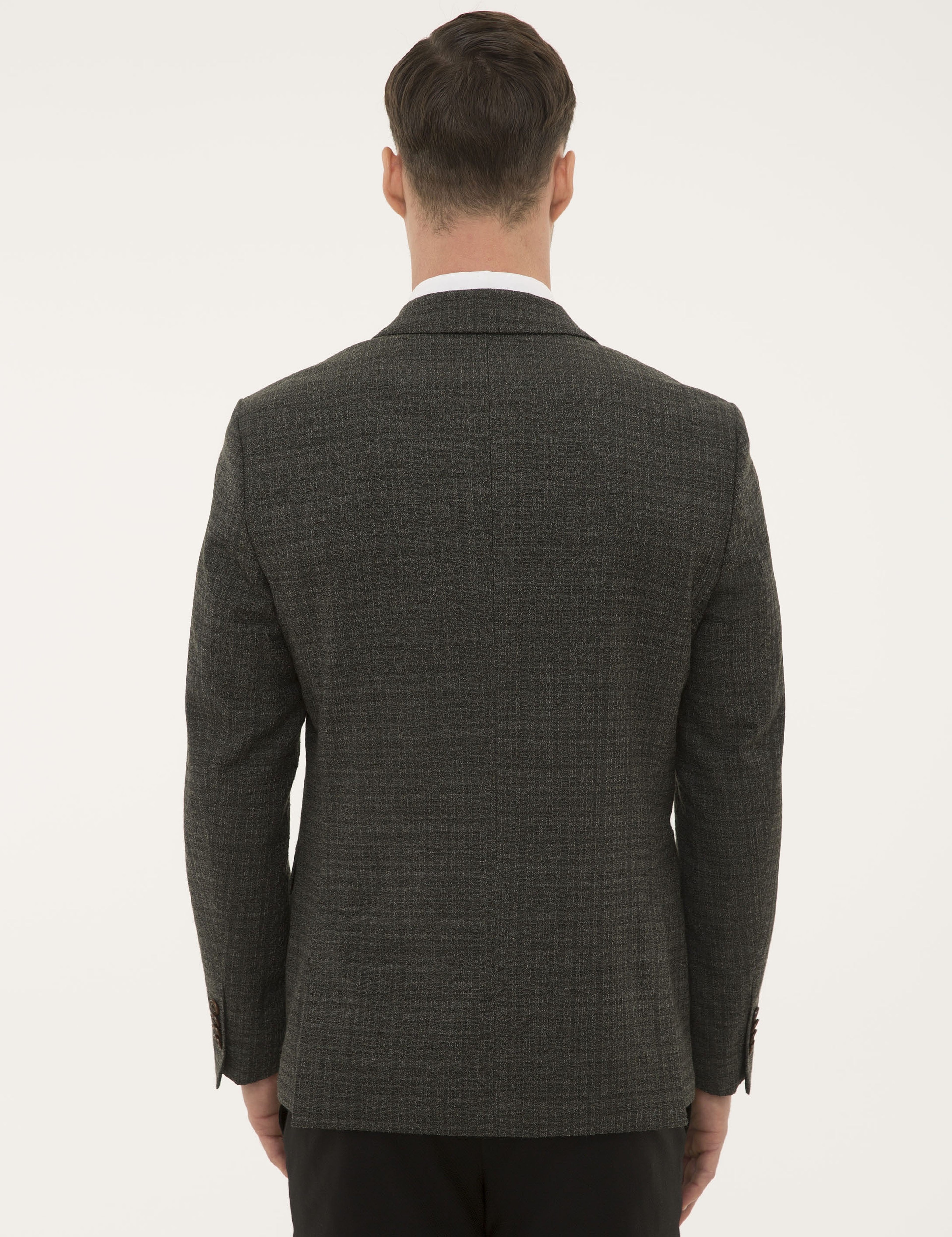 Yeşil Slim Fit Ceket - Image 4