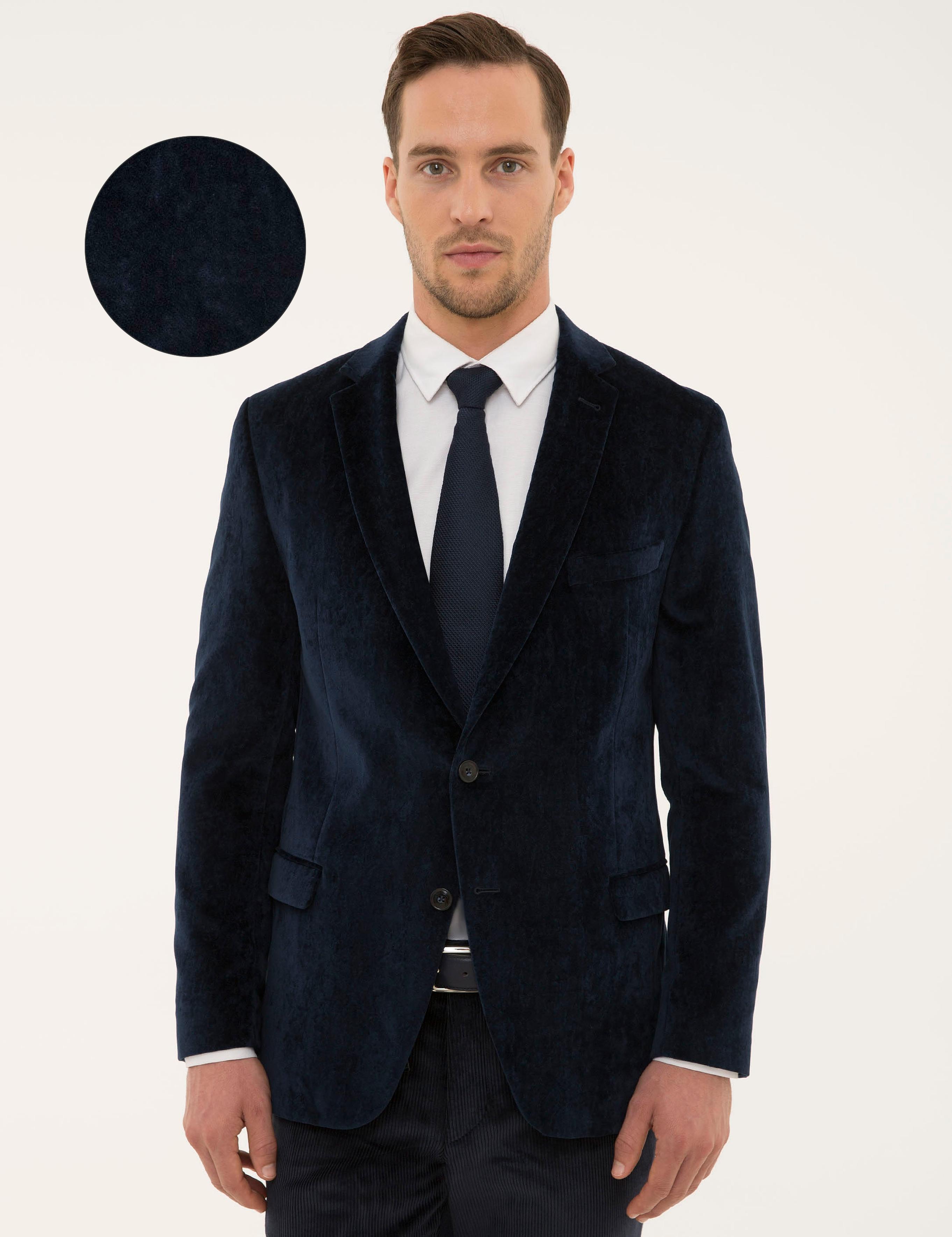 Lacivert Ekstra Slim Fit Ceket