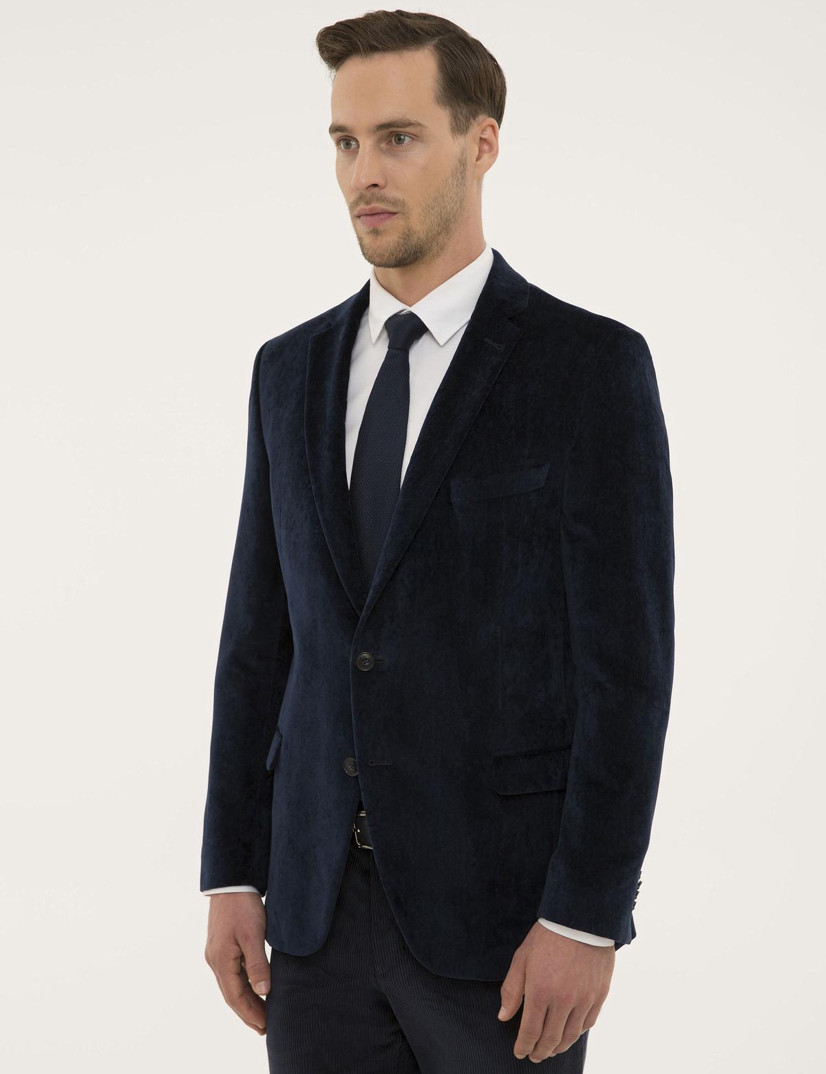 Lacivert Ekstra Slim Fit Ceket - 50208863035