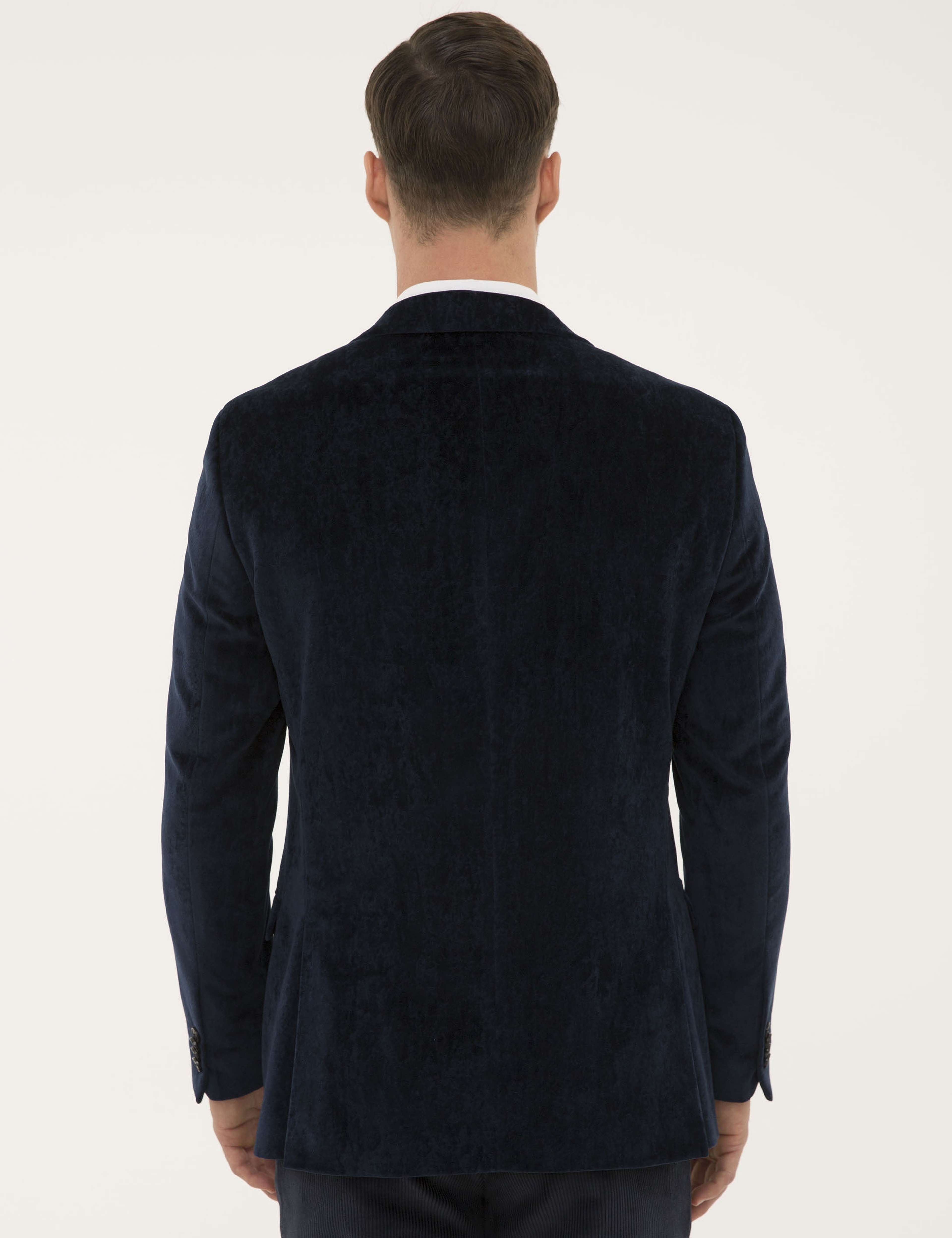 Lacivert Ekstra Slim Fit Ceket - Image 4