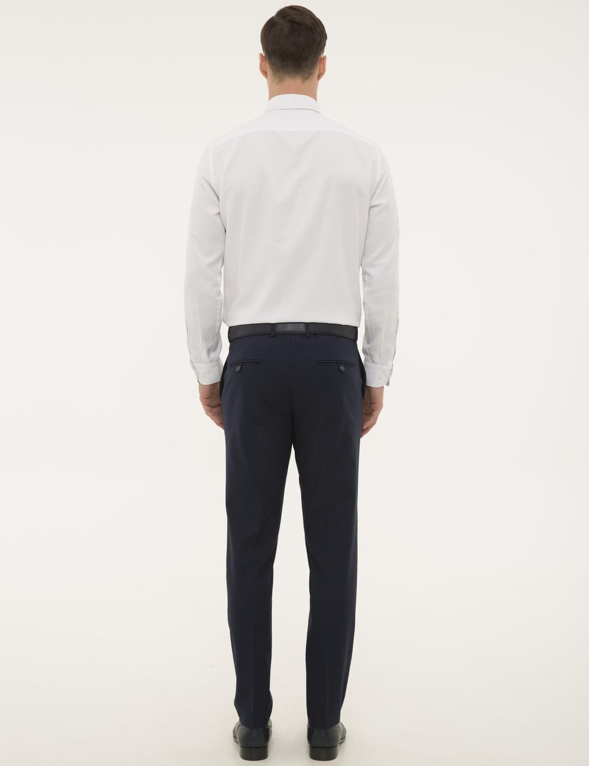 Lacivert Ex. Slim Fit Kumaş Pantolon - 50194485002