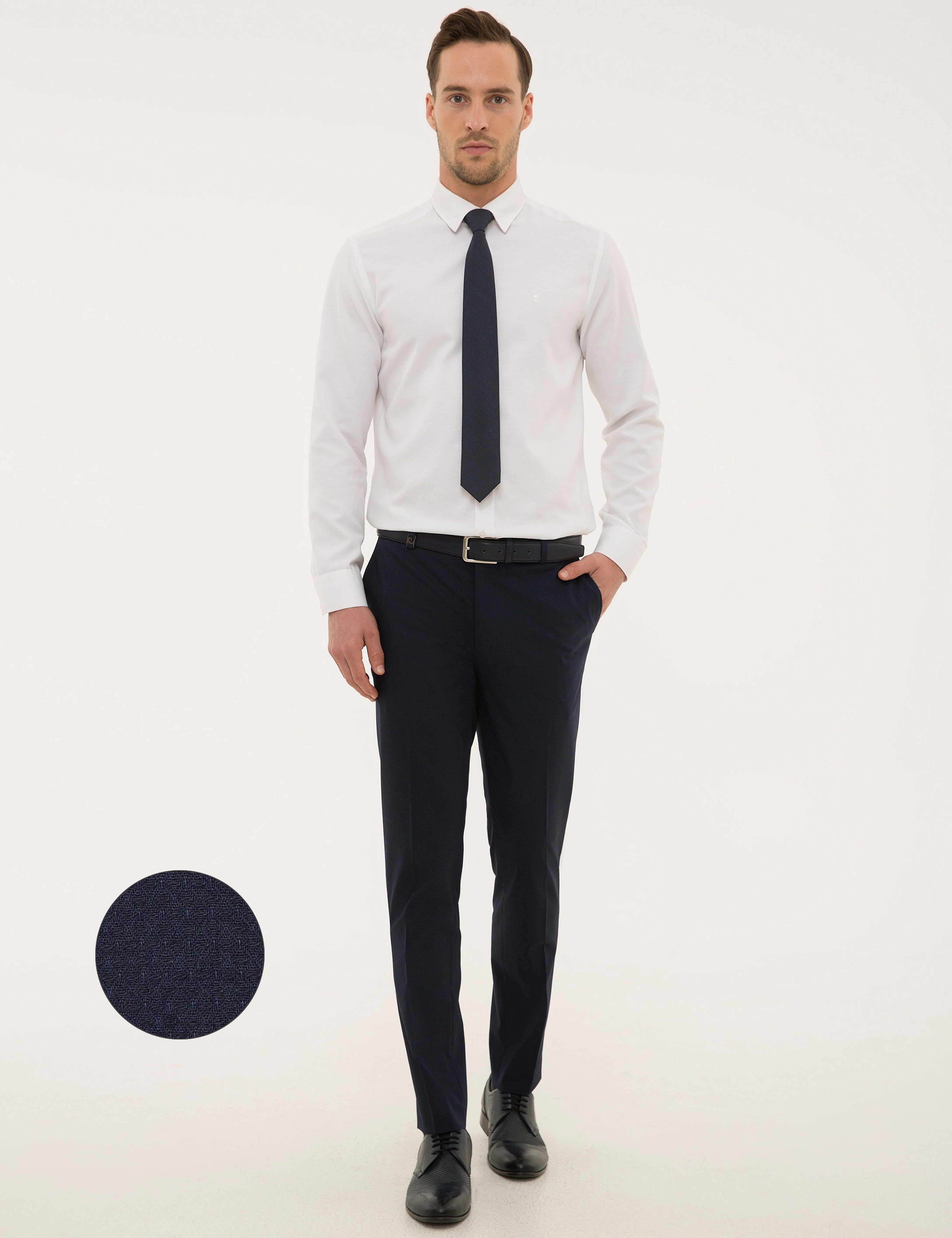 Lacivert Ex. Slim Fit Kumaş Pantolon