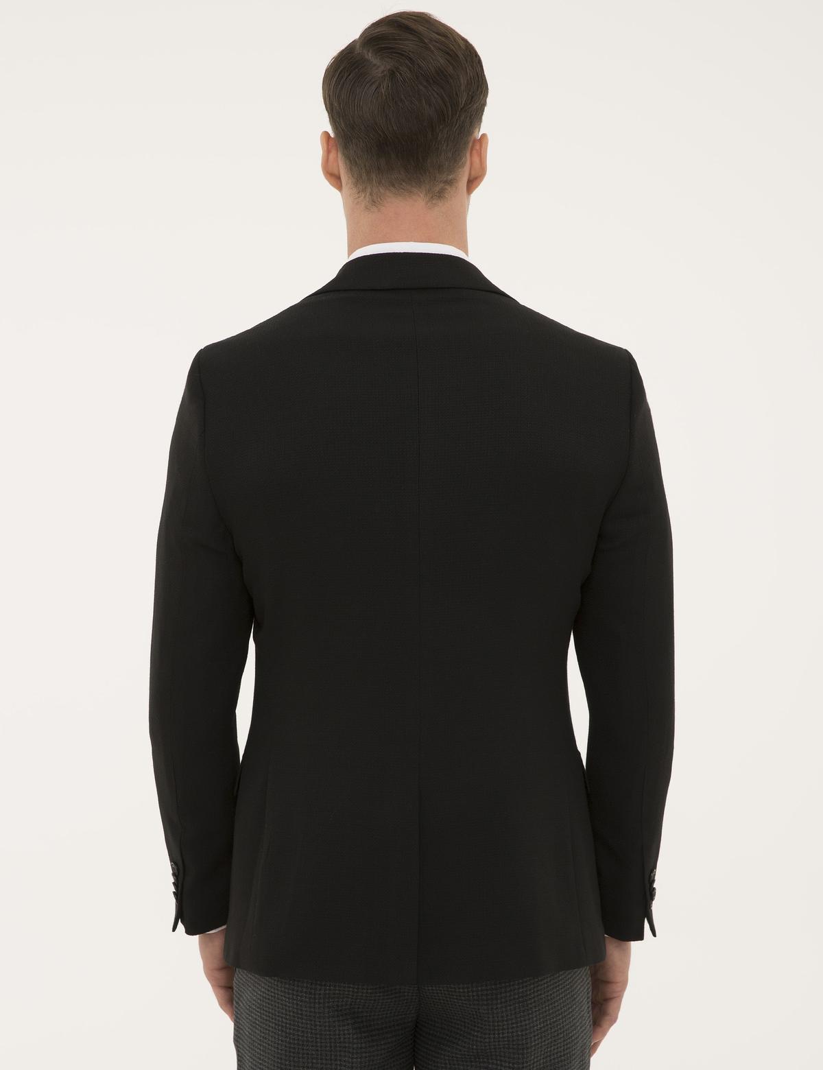 Siyah Slim Fit Ceket - 50195225005