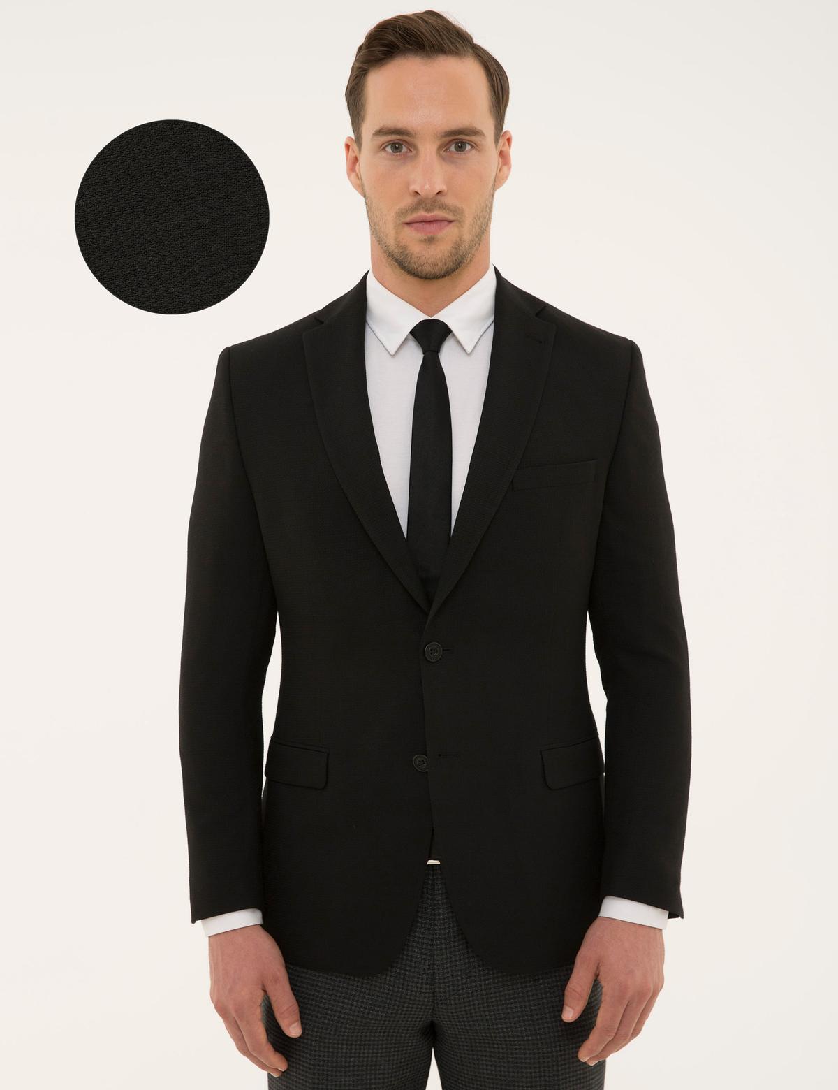 Siyah Slim Fit Ceket