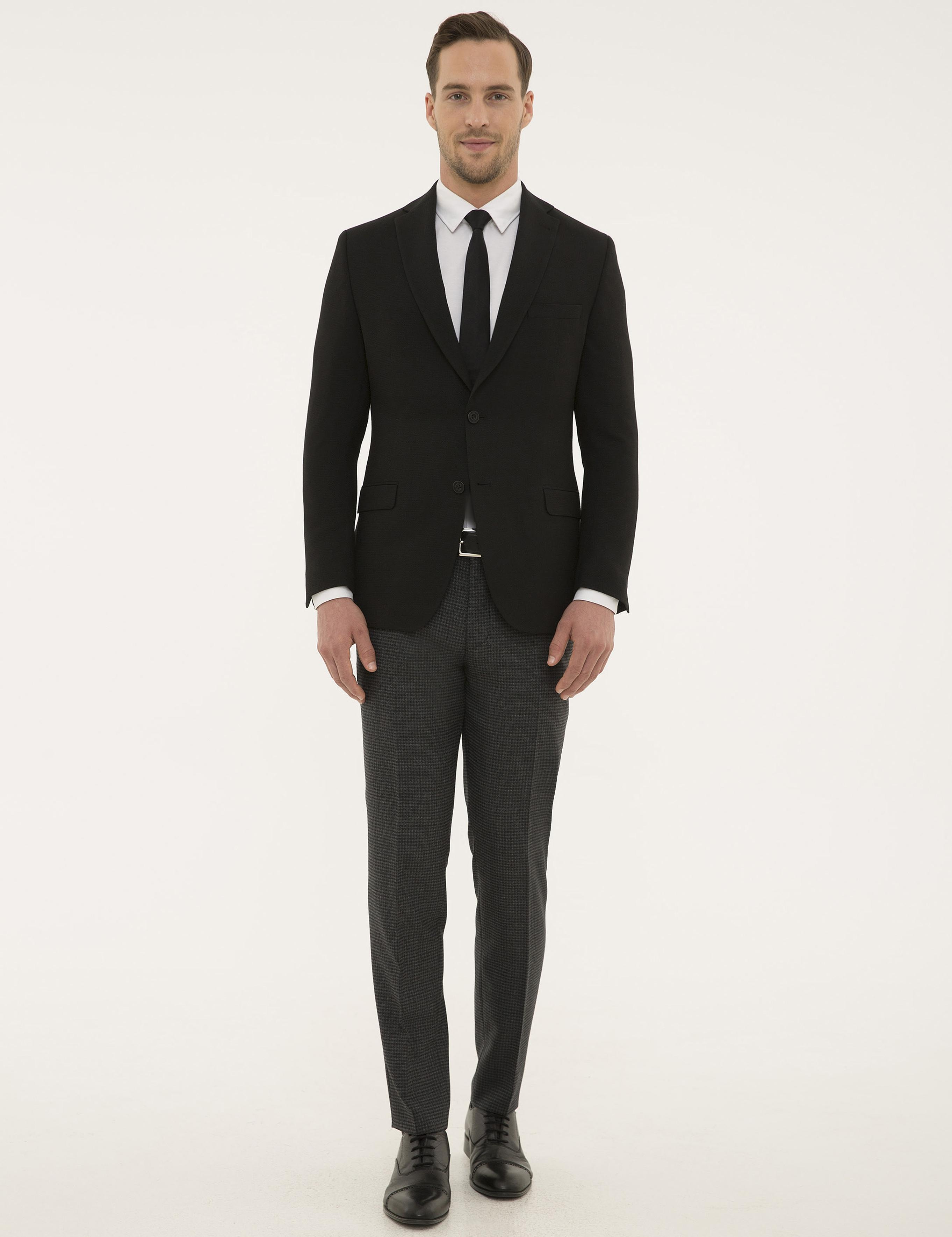 Siyah Slim Fit Ceket