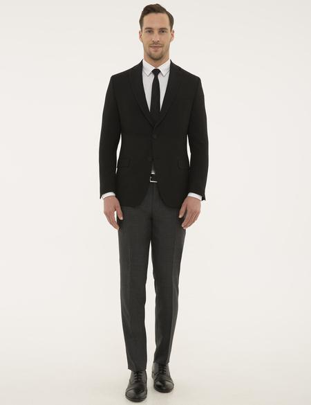 Siyah Slim Fit Ceket - 50195225005
