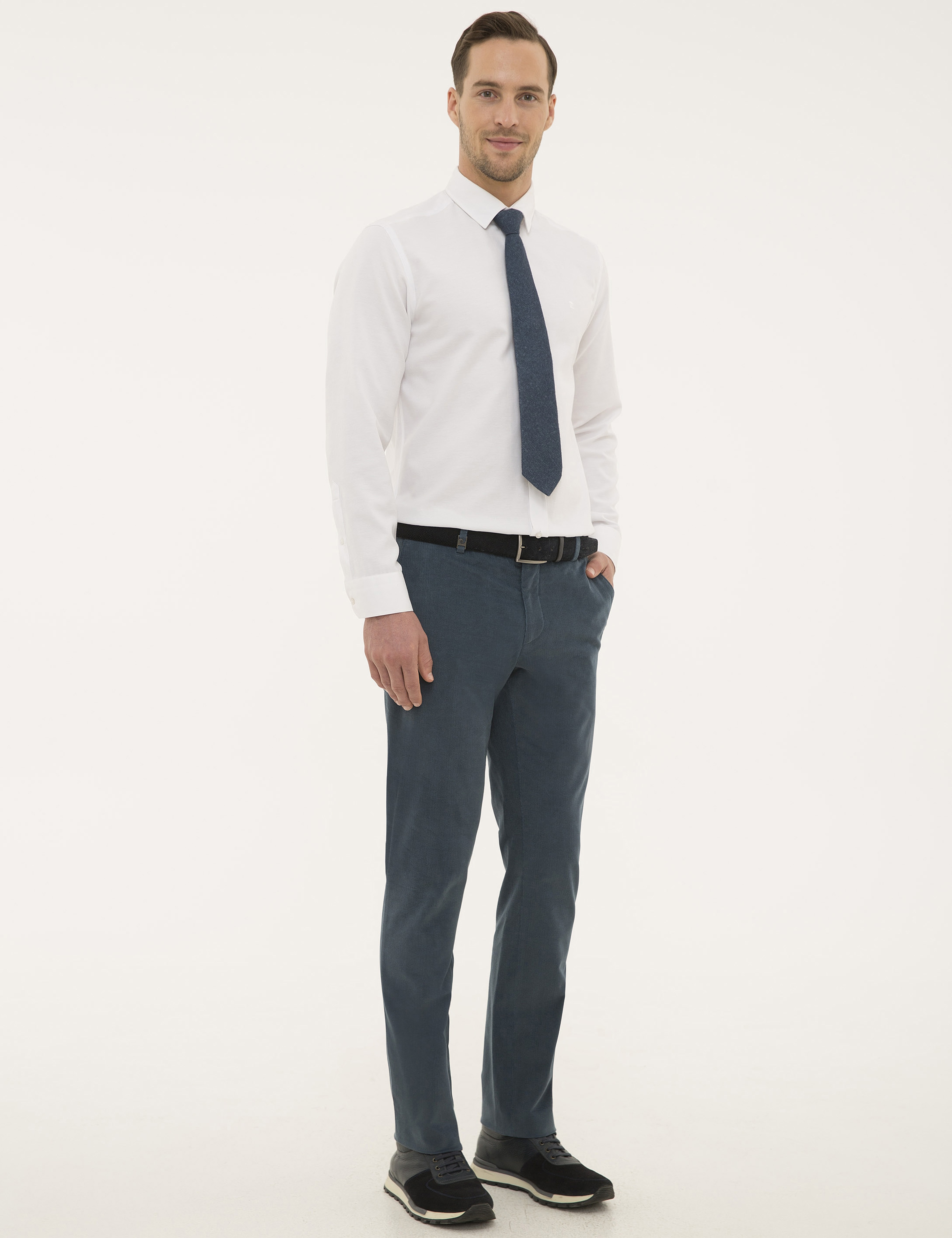 Mavi Slim Fit Pantolon - Image 2