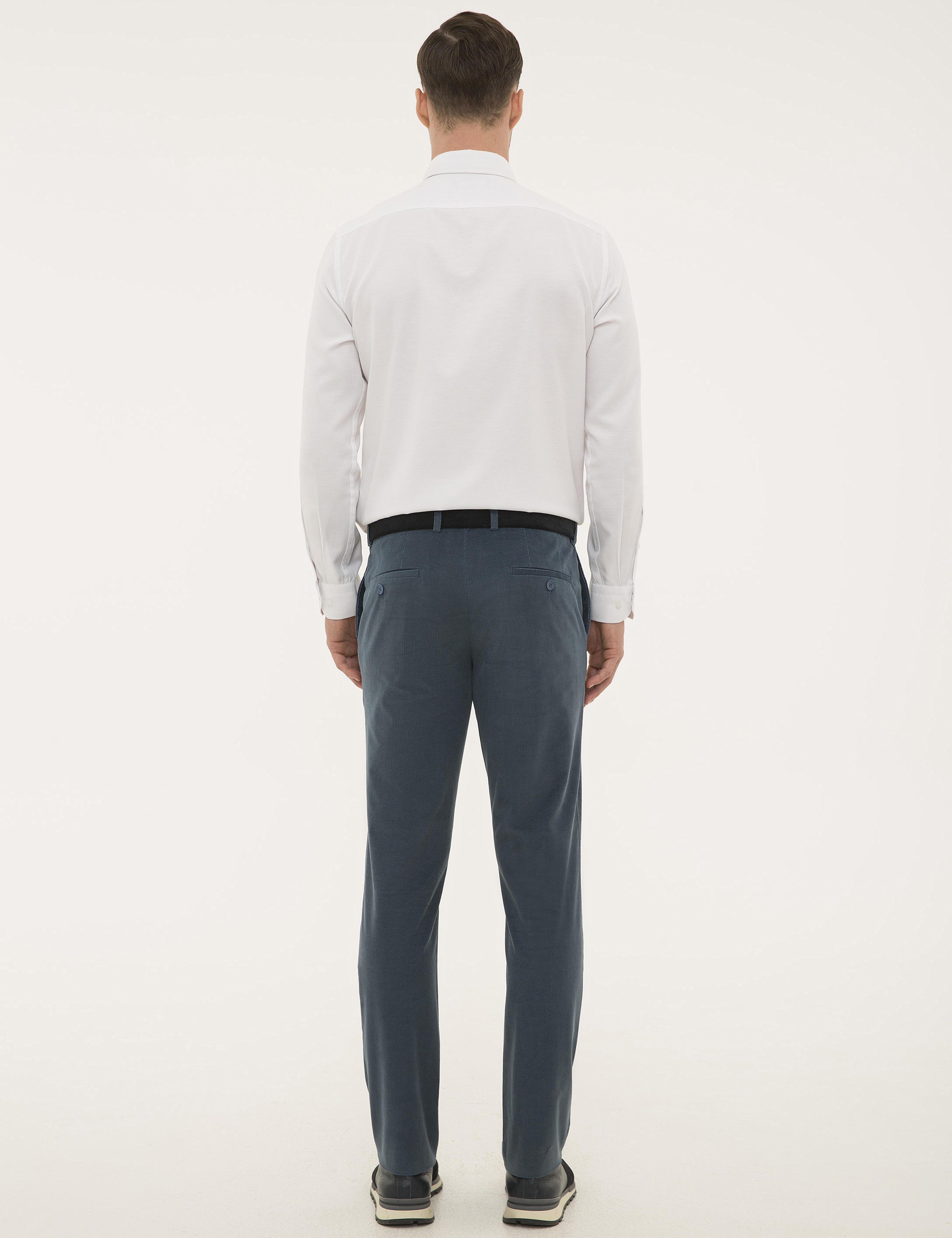 Mavi Slim Fit Pantolon - Image 3
