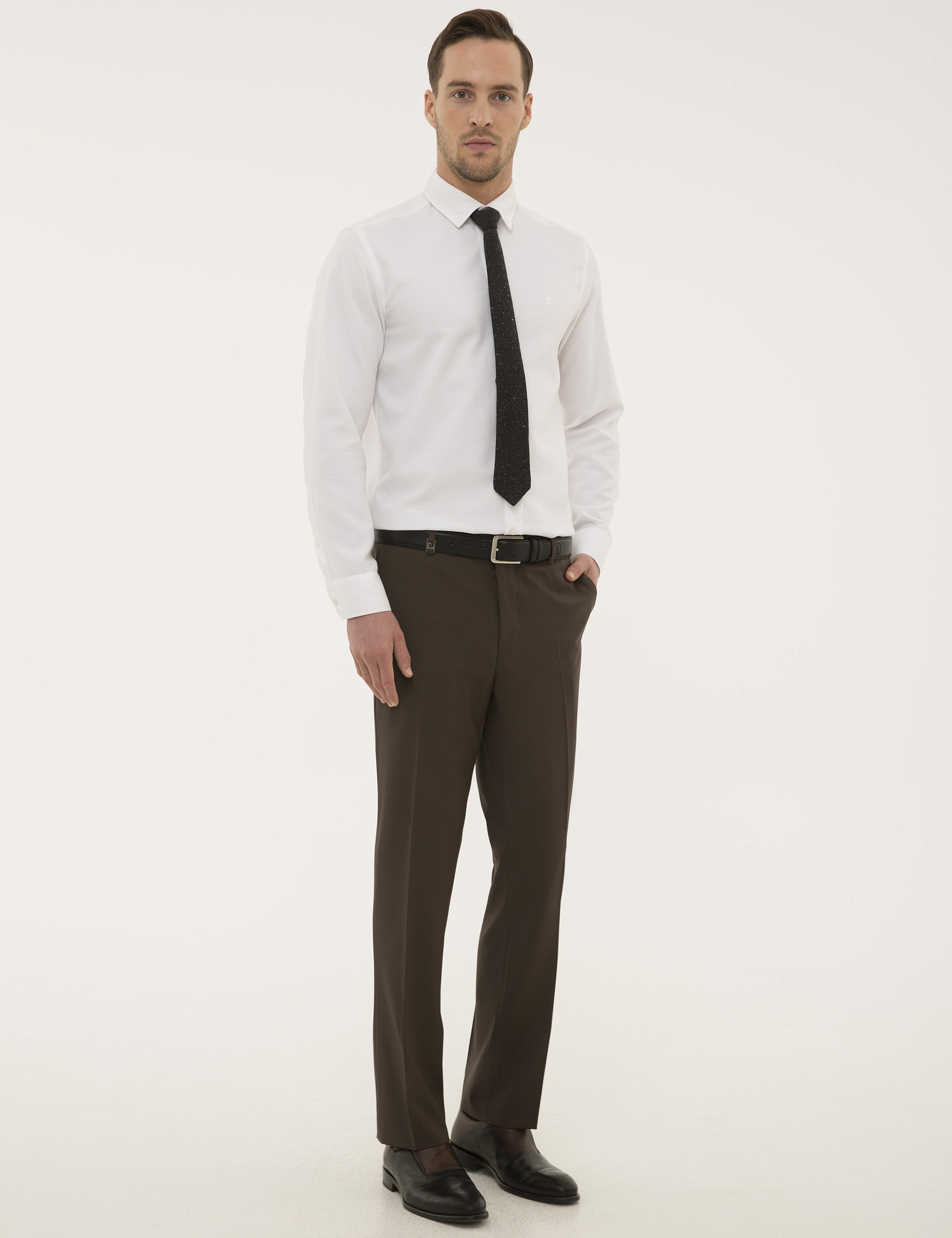 Açık Kahverengi Slim Fit Kumaş Pantolon - Image 2