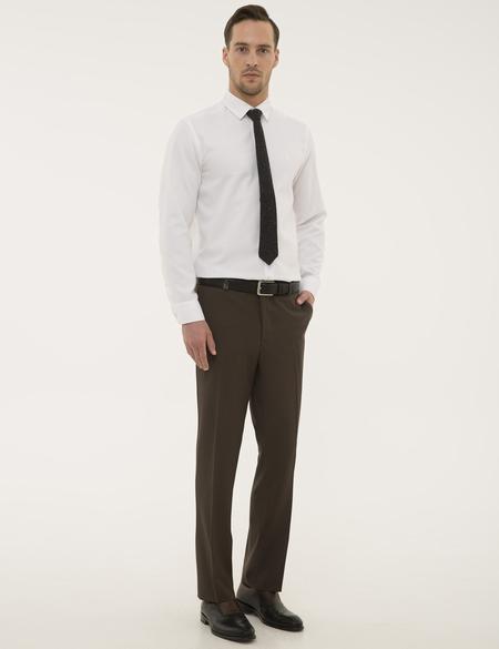 Açık Kahverengi Slim Fit Kumaş Pantolon - 50180022013