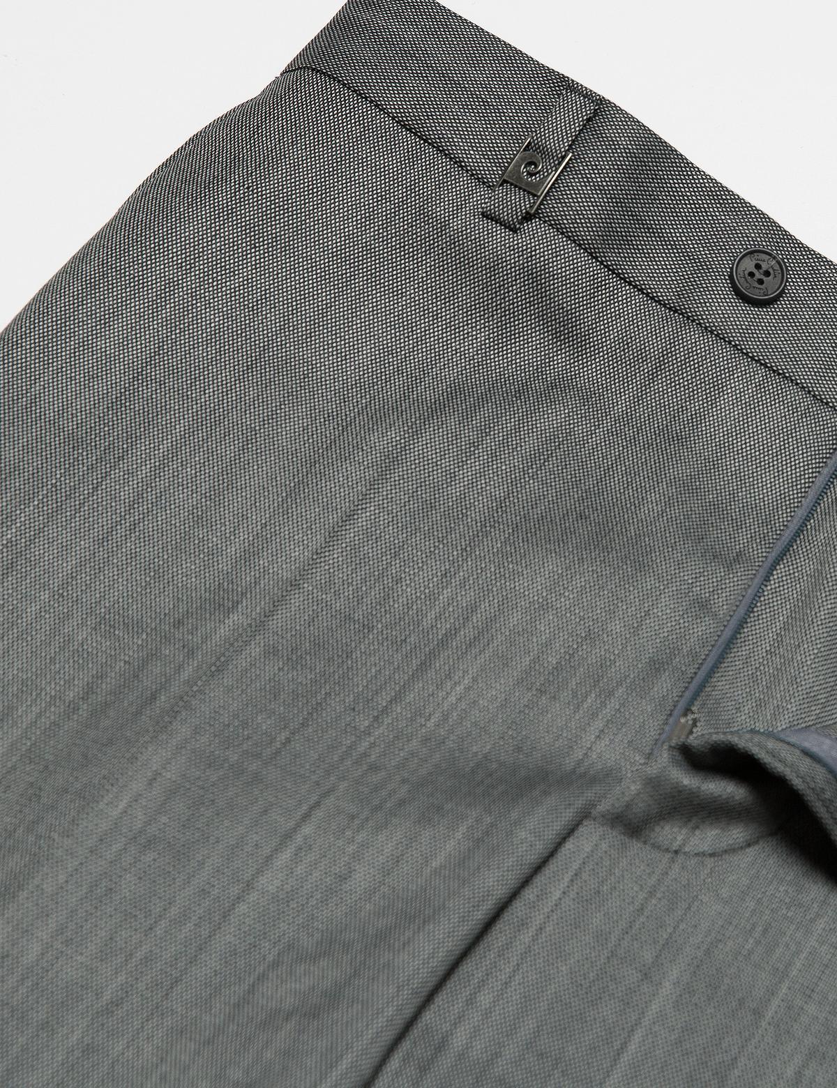 Gri Slim Fit Kumaş Pantolon - 50177258003