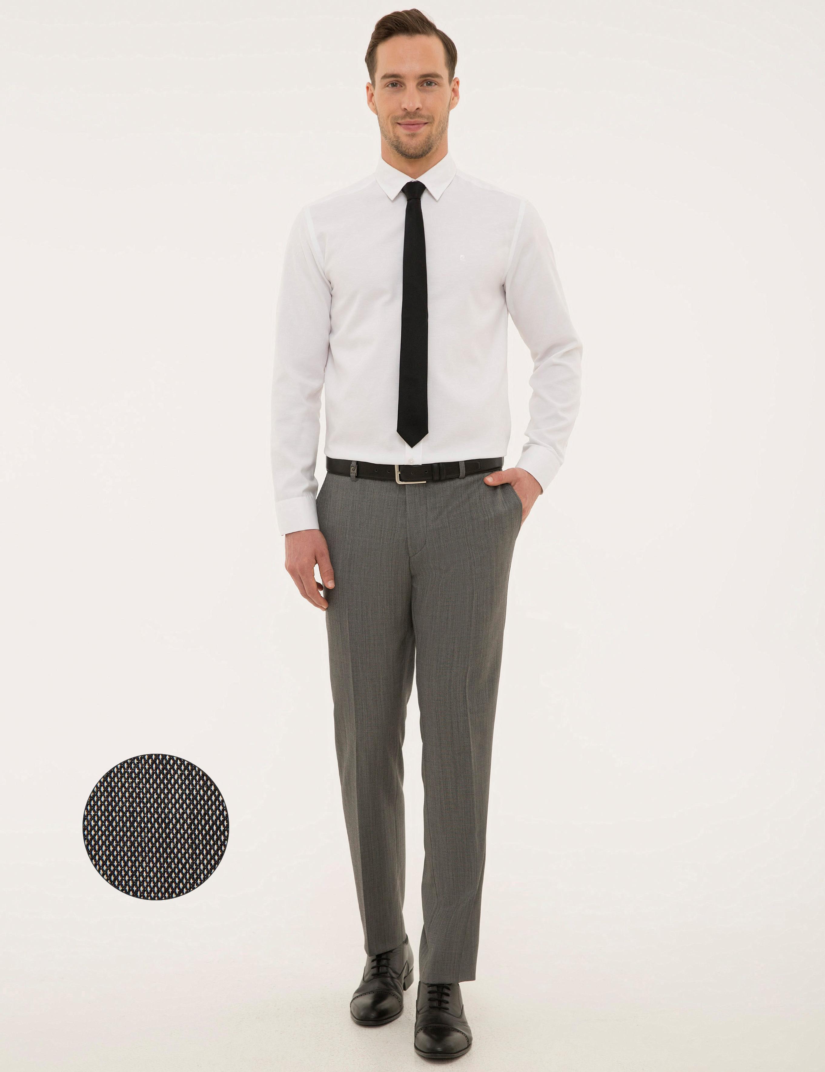 Gri Slim Fit Kumaş Pantolon