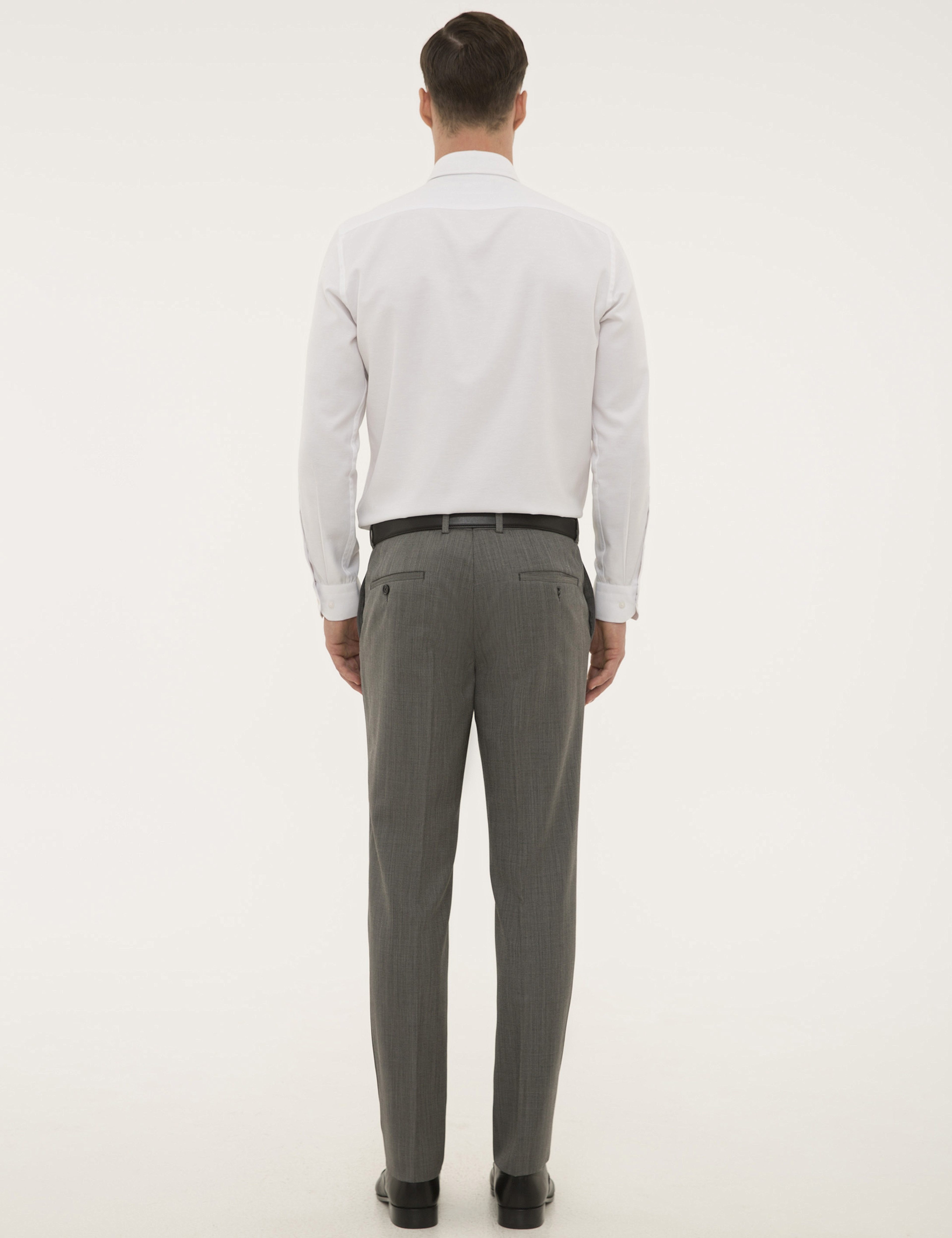 Gri Slim Fit Kumaş Pantolon