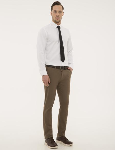 Kahverengi Slim Fit Kumaş Pantolon - 50194556034