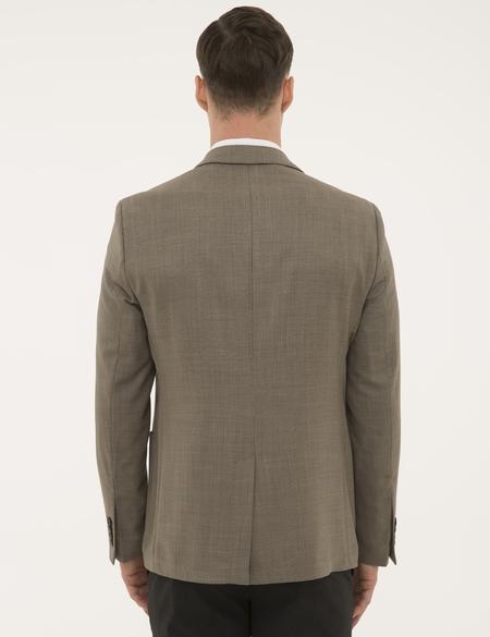 Kahverengi Slim Fit Ceket - 50198283035