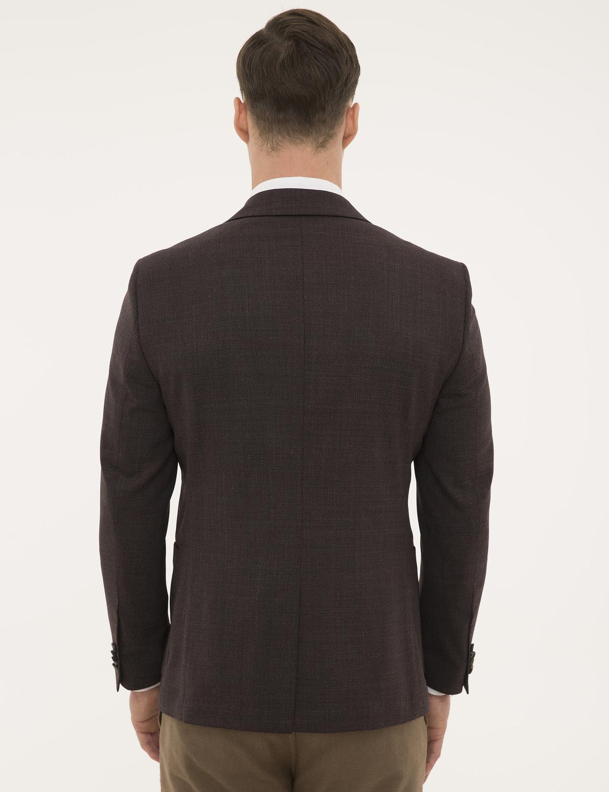 Bordo Ekstra Slim Fit Ceket - 50202155002