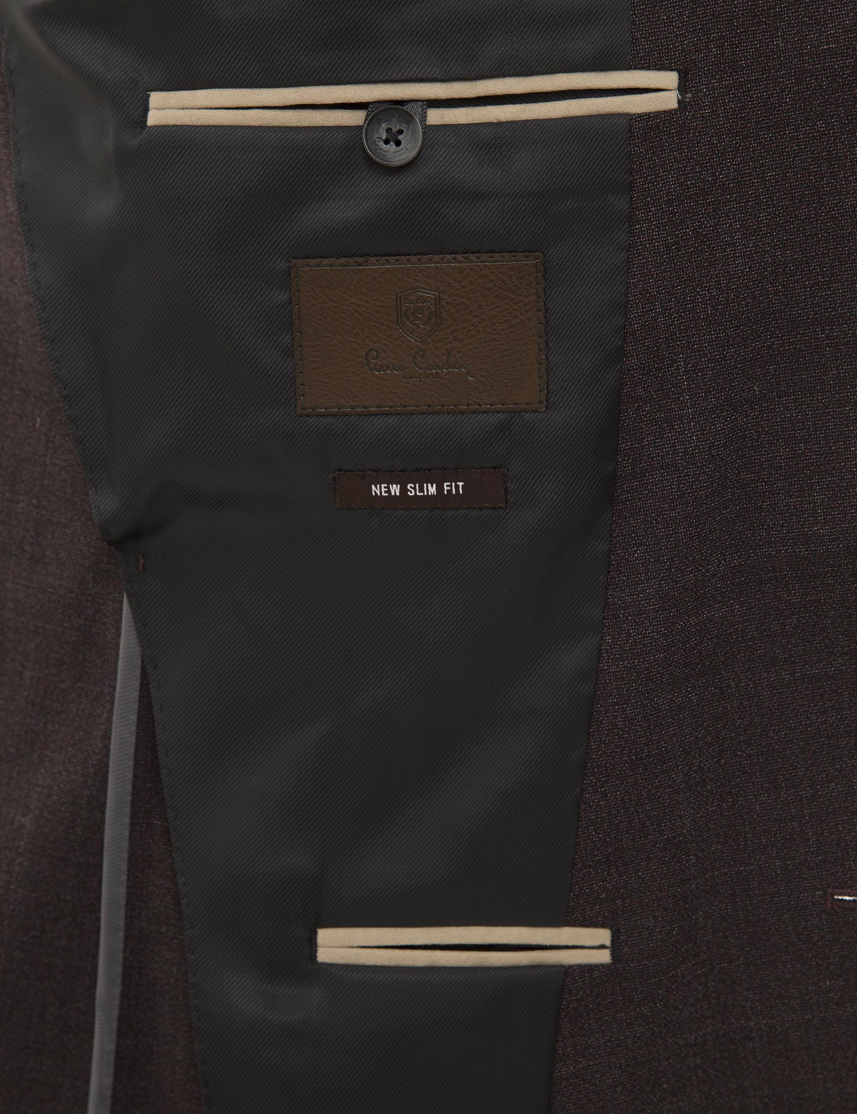 Bordo Ekstra Slim Fit Ceket