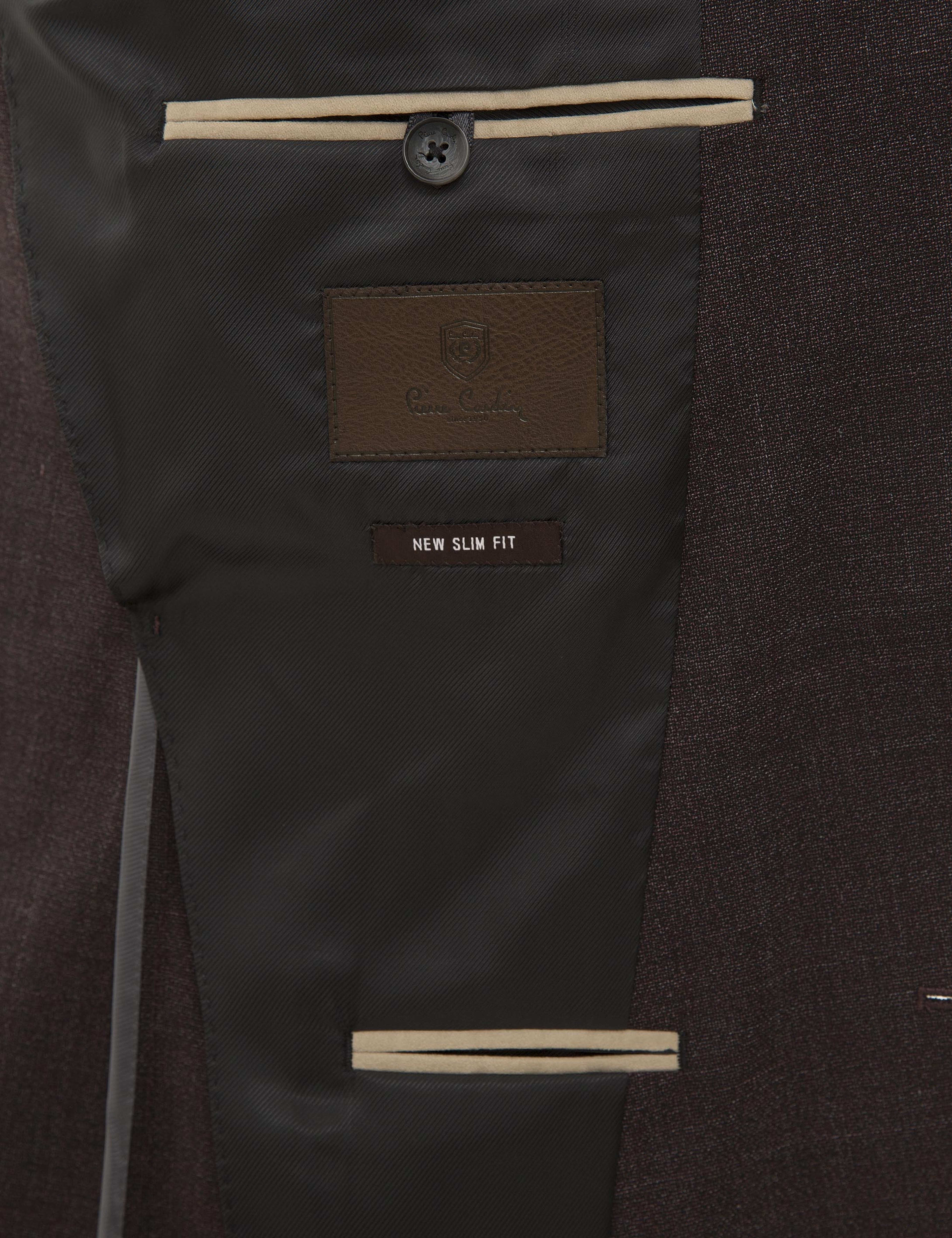 Bordo Ekstra Slim Fit Ceket - Image 6