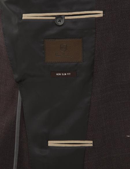 Bordo Ekstra Slim Fit Ceket - 50202155002