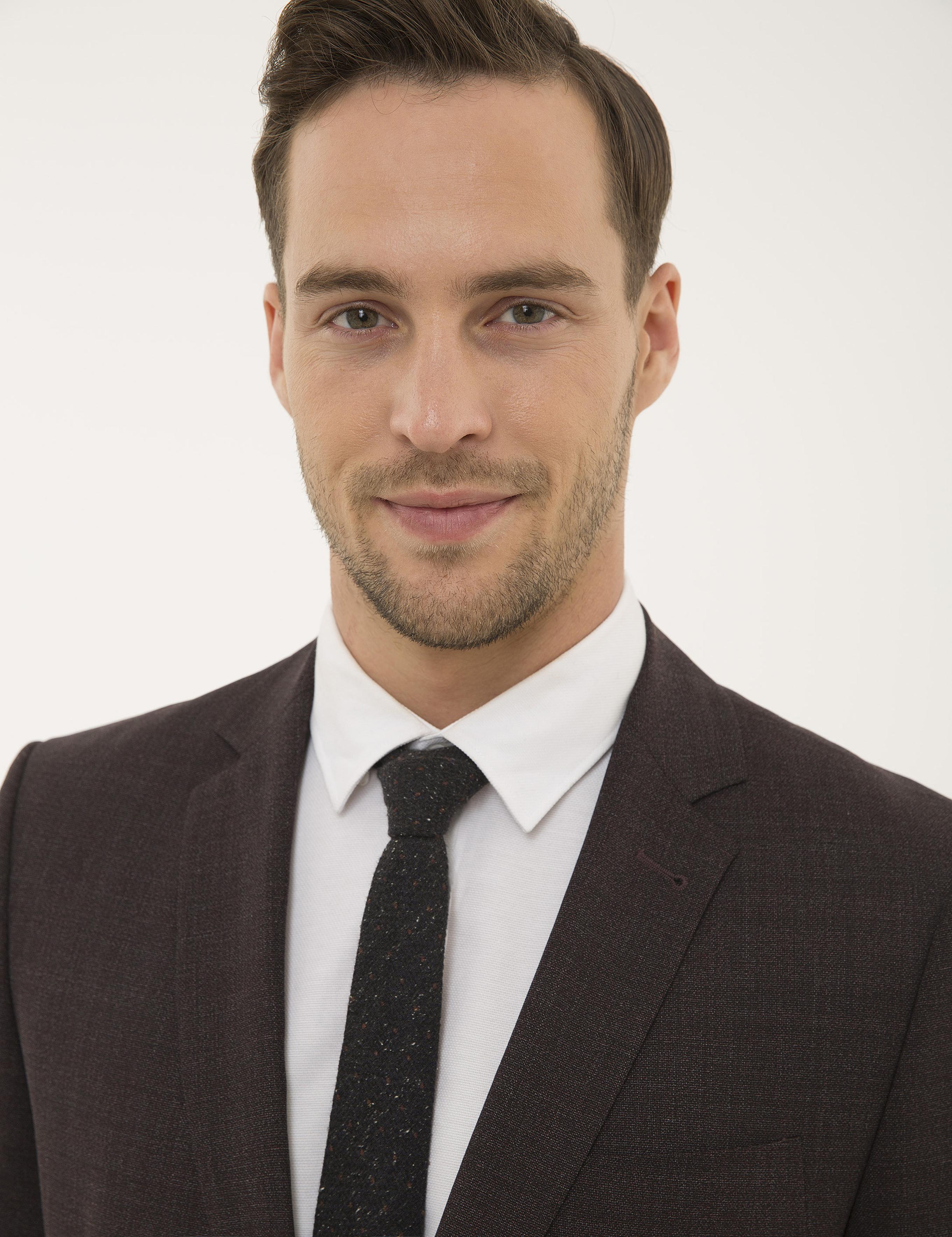 Bordo Ekstra Slim Fit Ceket