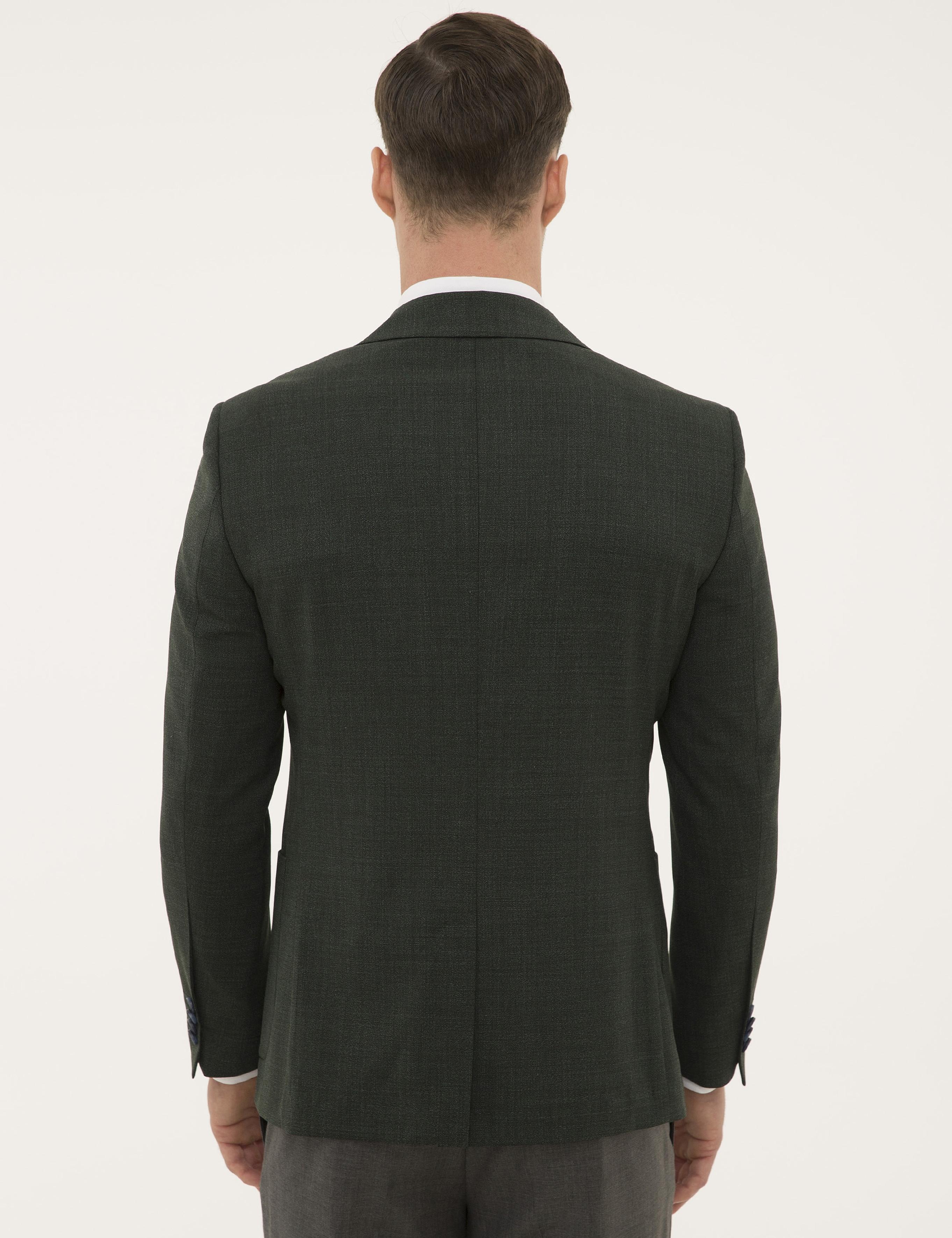 Yeşil Ekstra Slim Fit Ceket