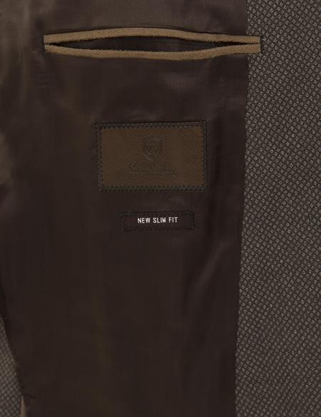 Kahverengi Slim Fit Ceket - 50203026002