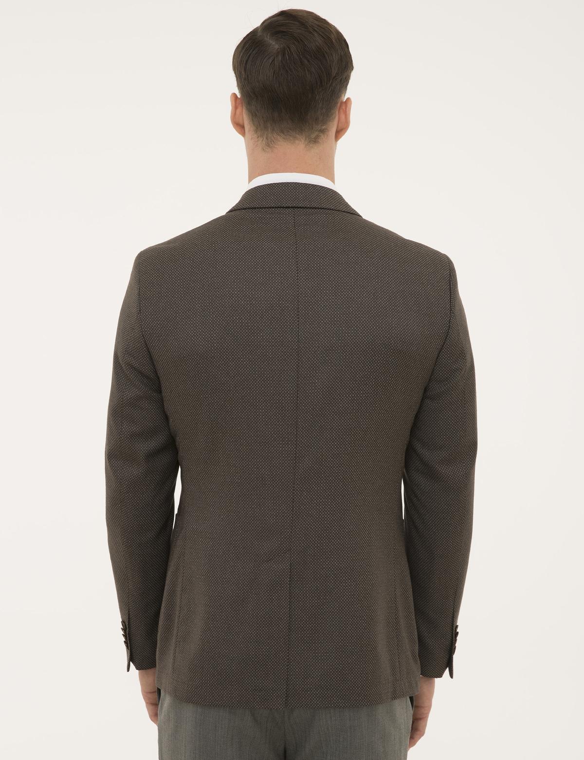 Kahverengi Slim Fit Ceket - 50203026002