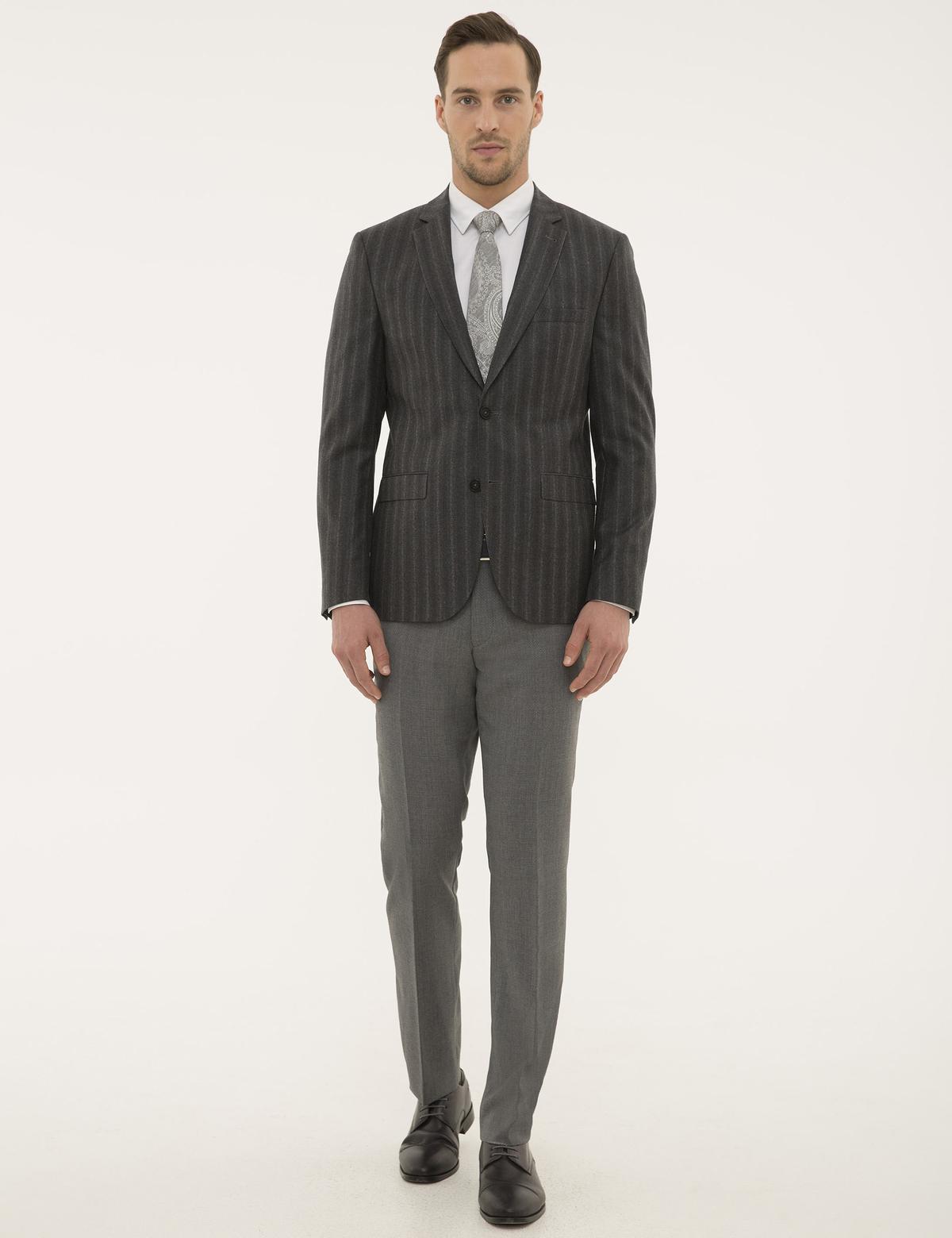 Füme Slim Fit Ceket - 50203044002