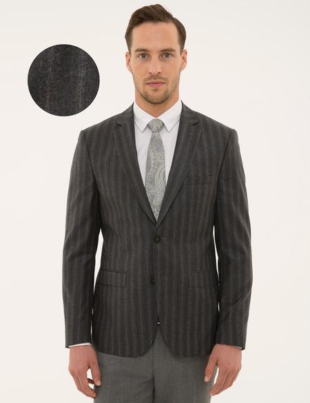 Füme Slim Fit Ceket - 50203044002