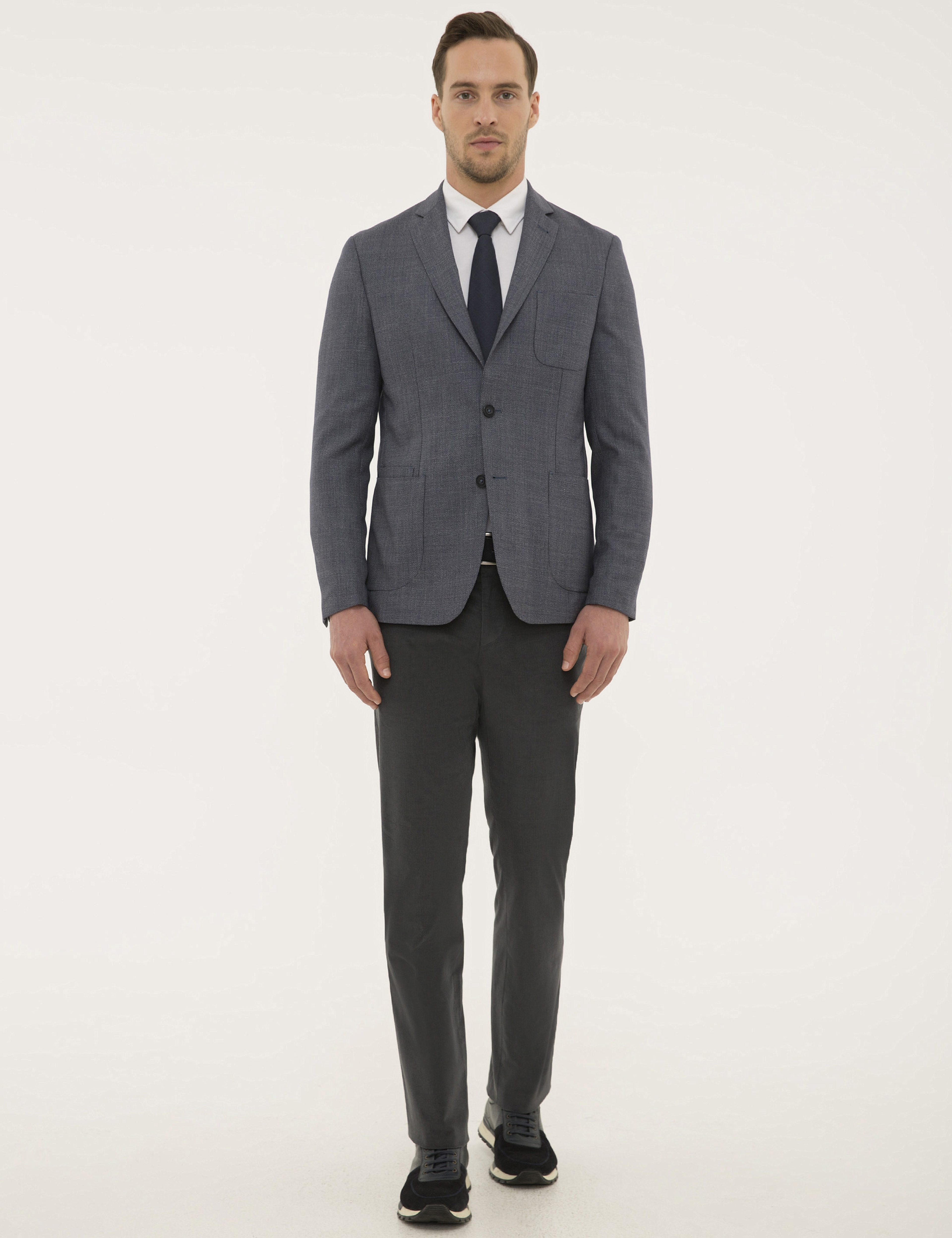 Lacivert Slim Fit Ceket