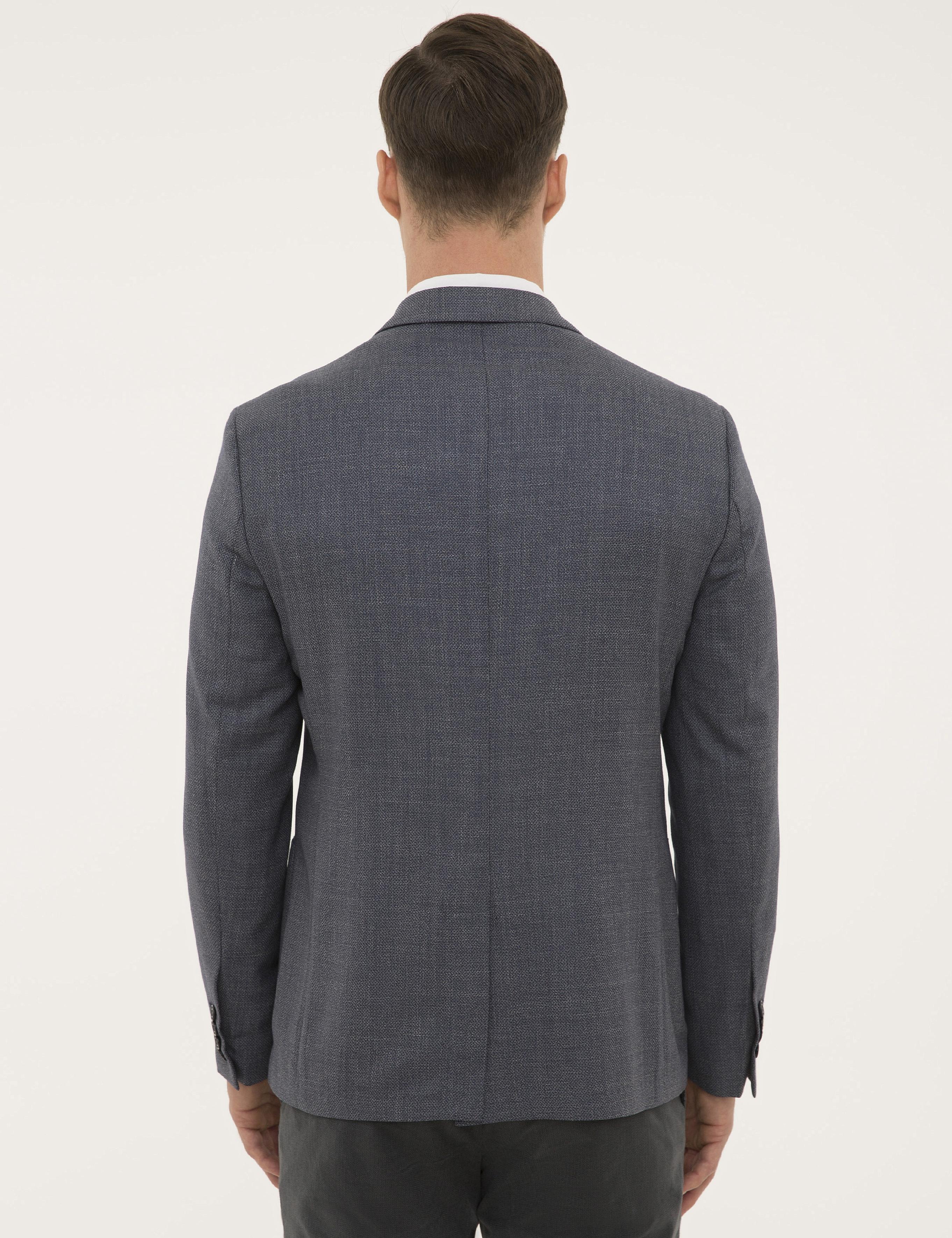 Lacivert Slim Fit Ceket