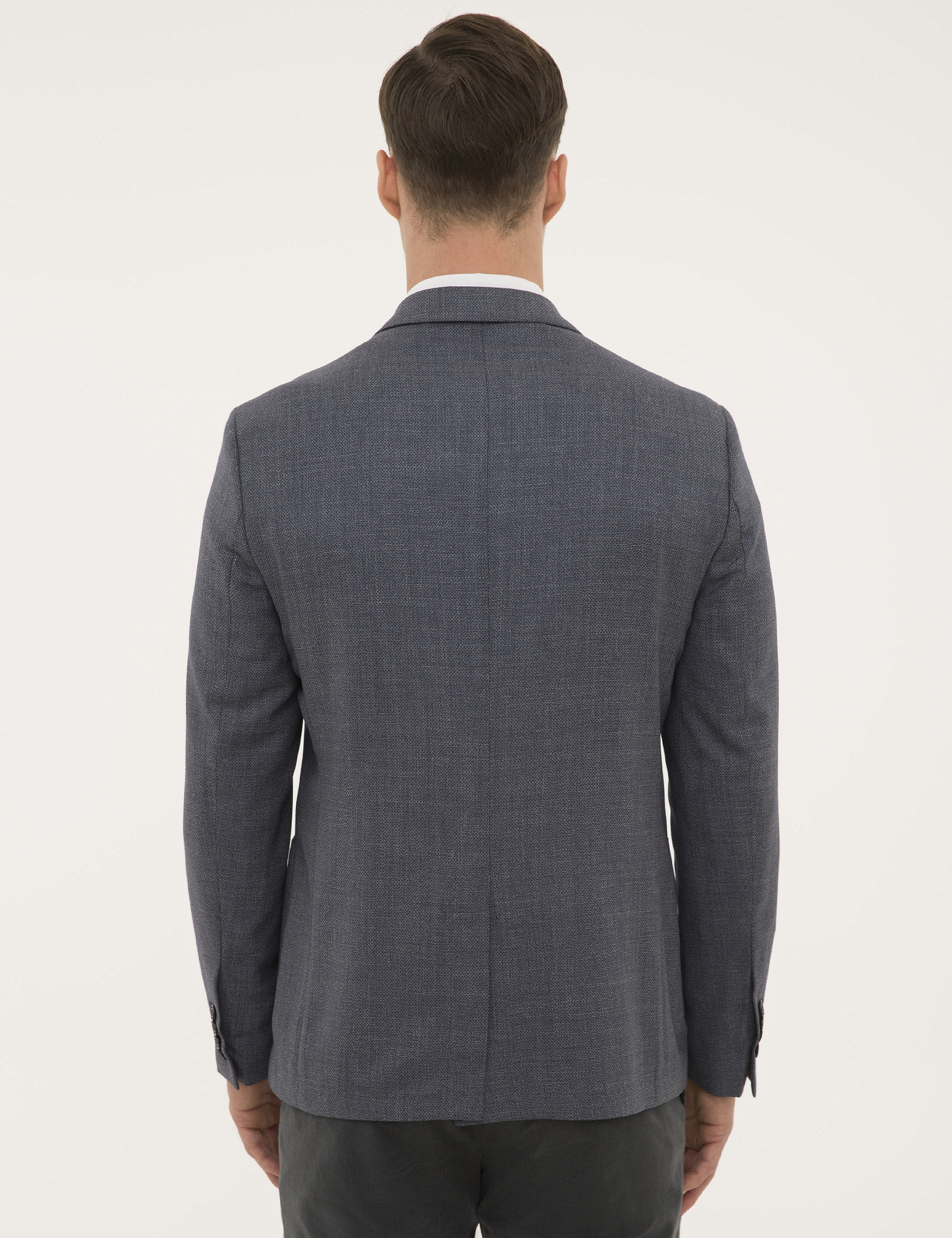 Lacivert Slim Fit Ceket - Image 4