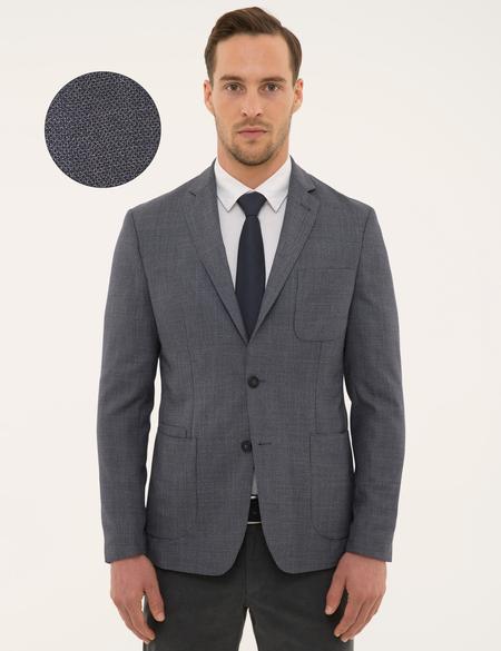 Lacivert Slim Fit Ceket - 50198283011