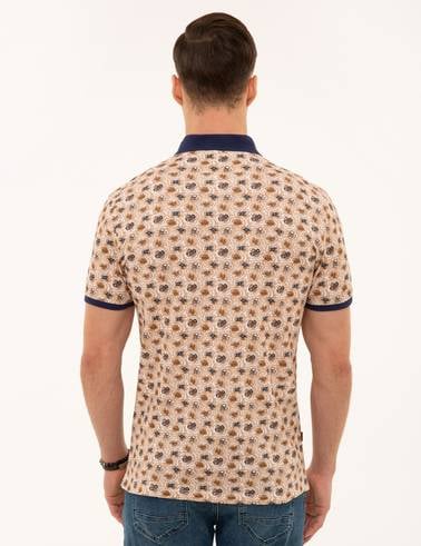 Kahverengi Slim Fit Polo Yaka Tişört