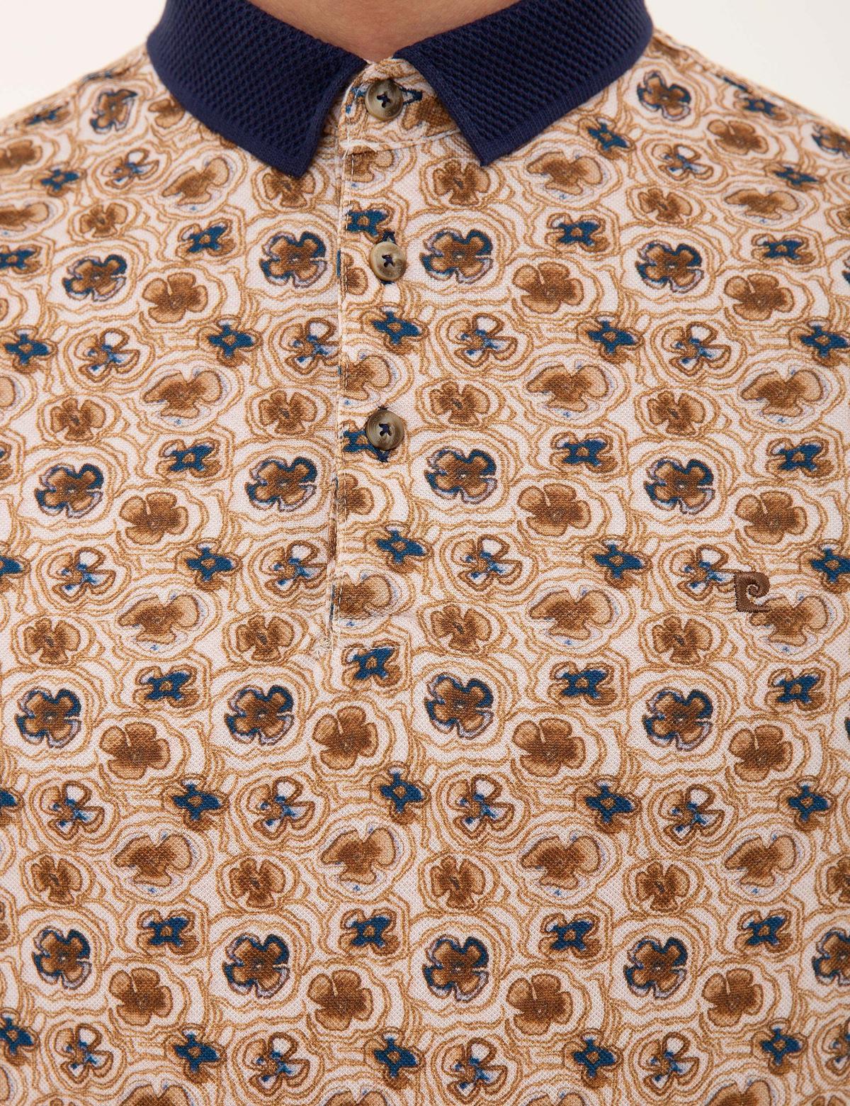 Kahverengi Slim Fit Polo Yaka Tişört - 50220891032