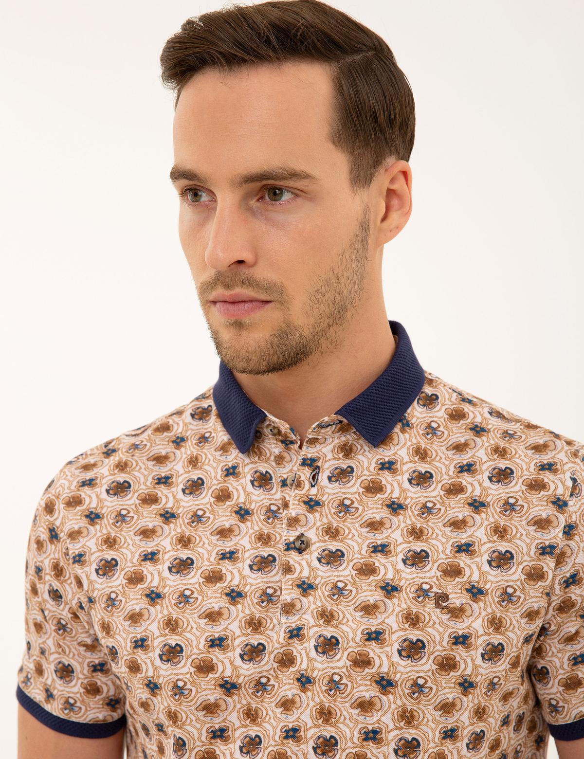 Kahverengi Slim Fit Polo Yaka Tişört - 50220891032