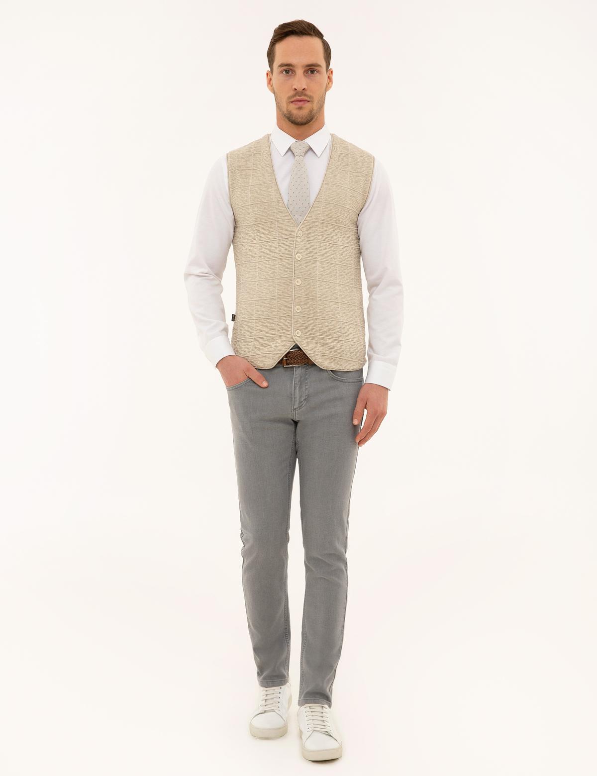 Kum Melanj Triko Yelek - 50229441010