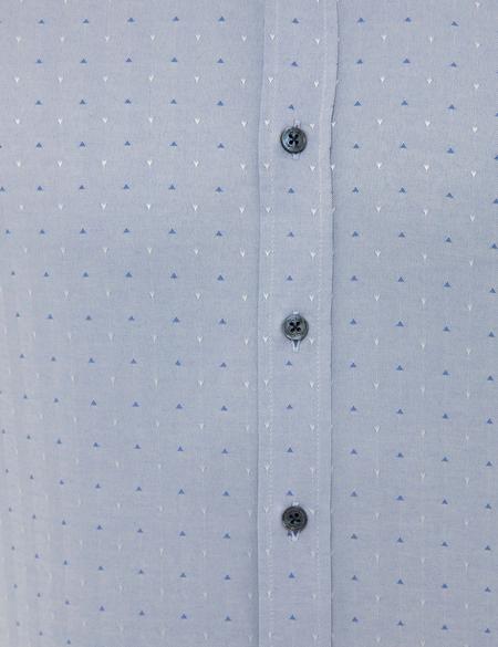 Mavi Slim Fit Armürlü Gömlek - 50227478028